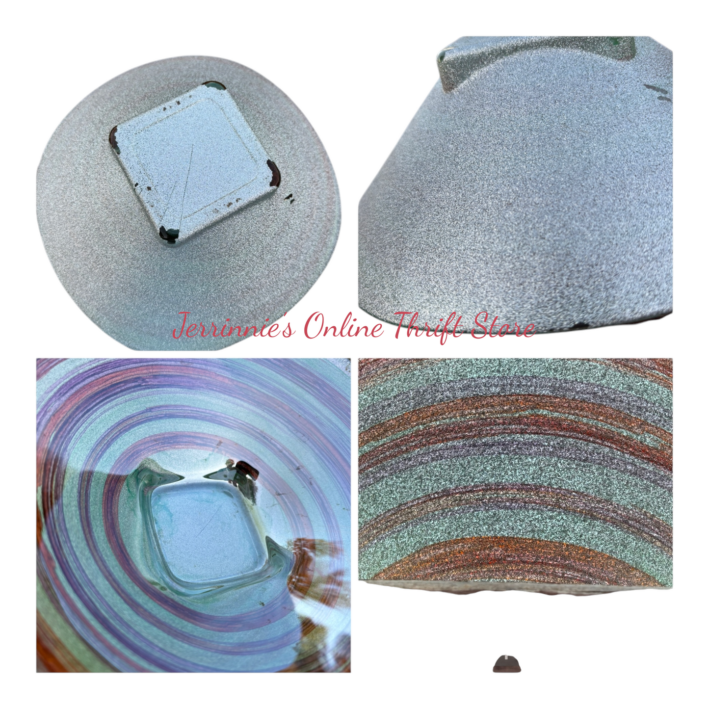 Hand-Blown Art Glass Bowl