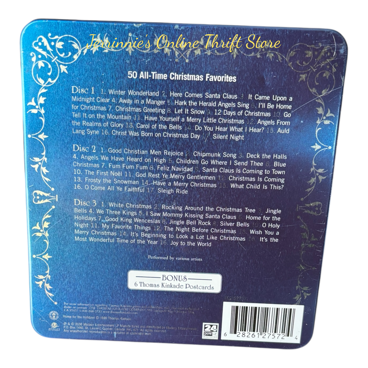 Thomas Kinkade 3 CD Victorian Christmas 1990