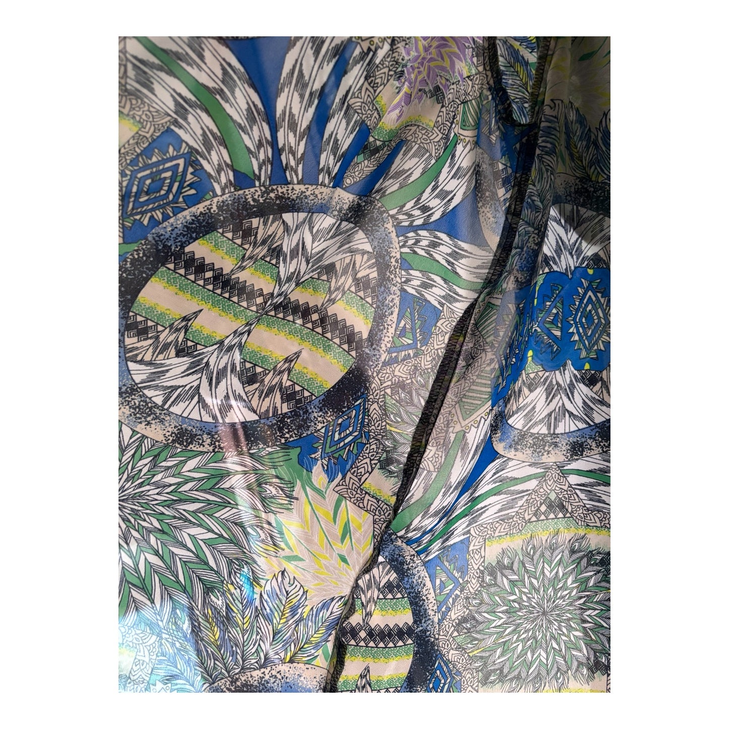 Valerie Stevens Floral Print Kimono Wrap