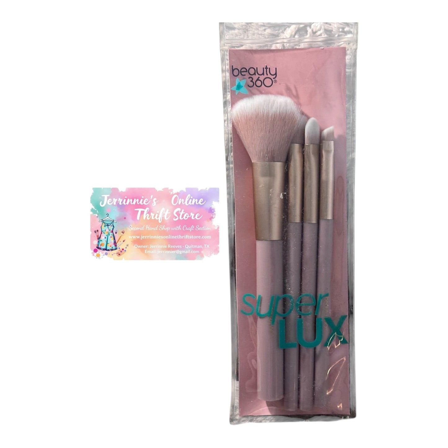 Beauty 360 Super Lux 4-Piece Makeup Brush Set