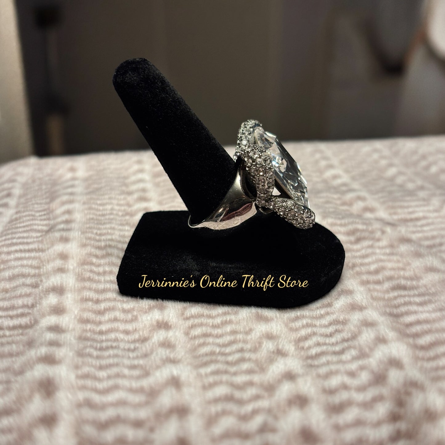 Oversized Ring Silver Plated Ring