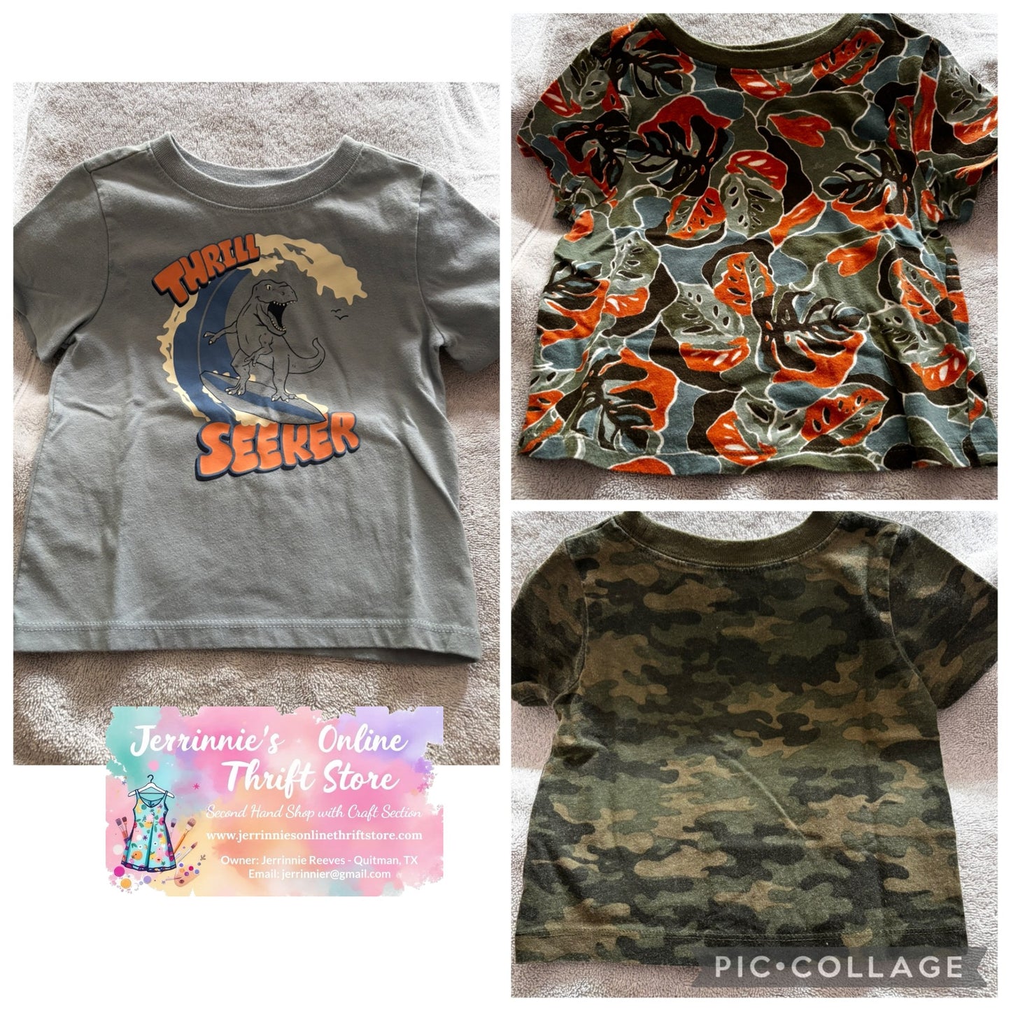 Boys Graphic Tee Lot of 6 – Sizes 3-6M, 2T & 3T