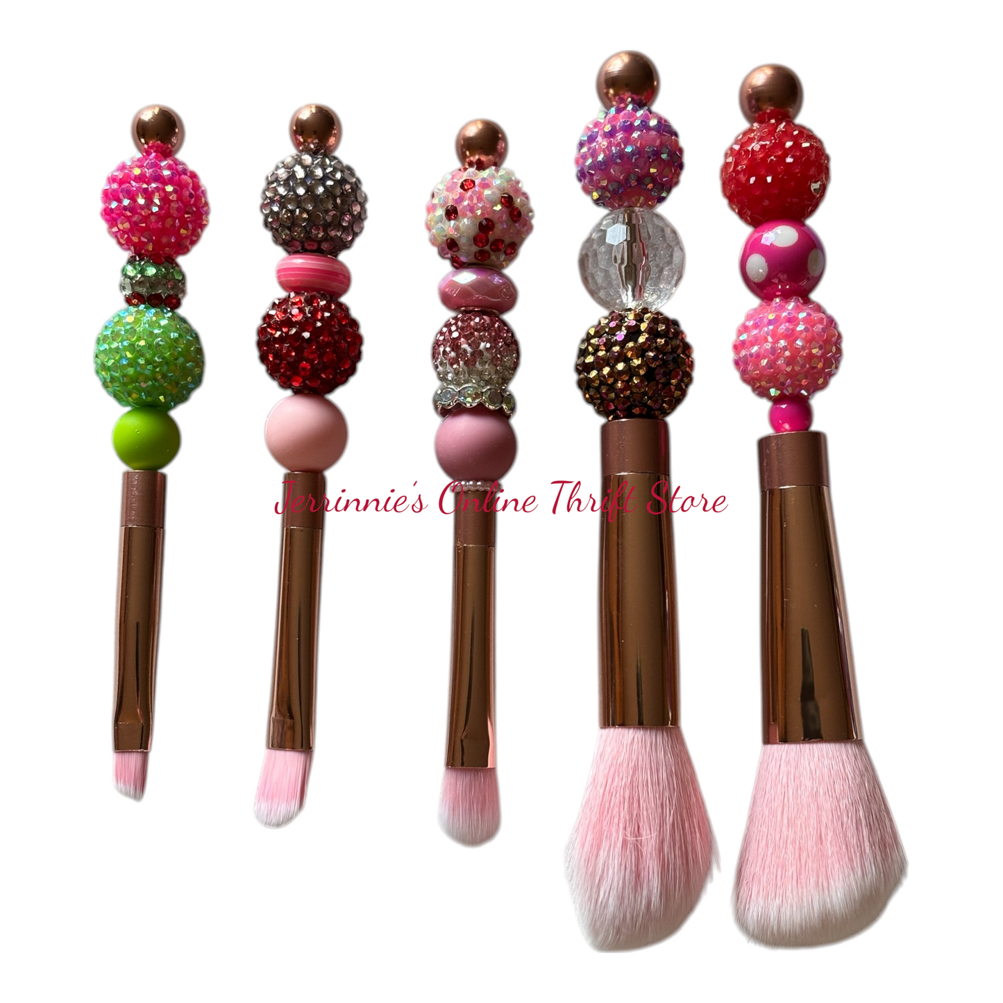 Custom Made Bling Makeup Brush Set B
