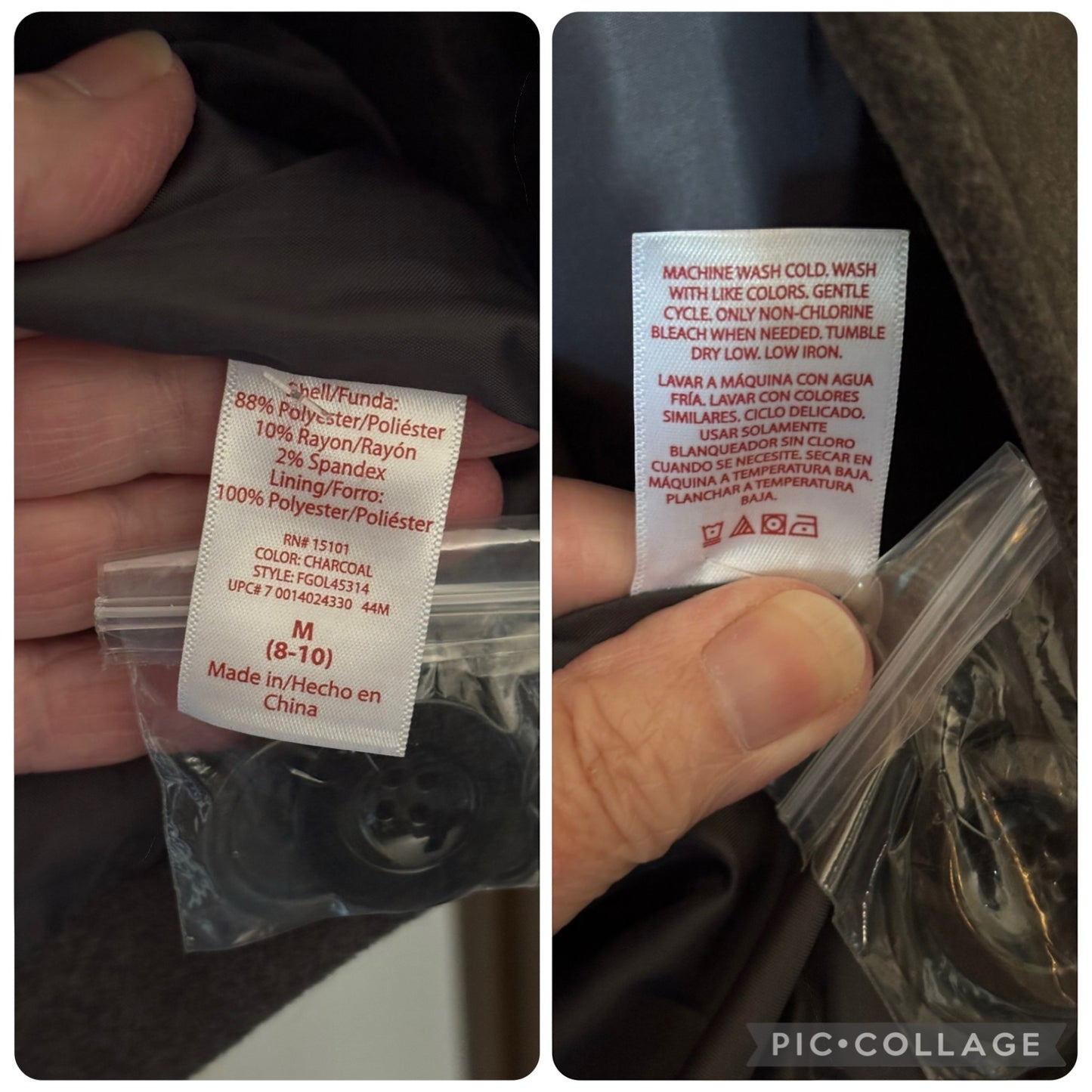 Faded Glory Women's Coat Size M