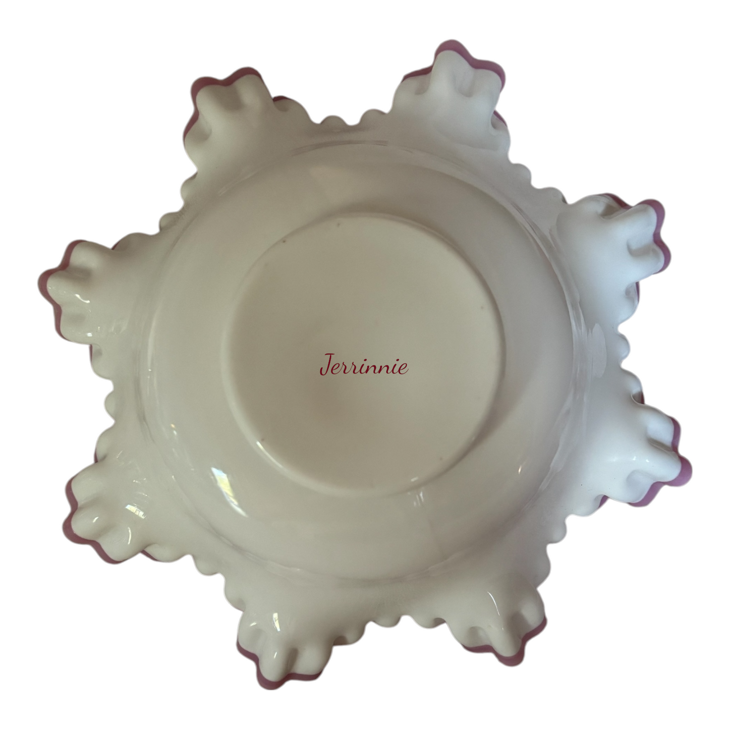 Fenton Opalescent Ruffled Bowl