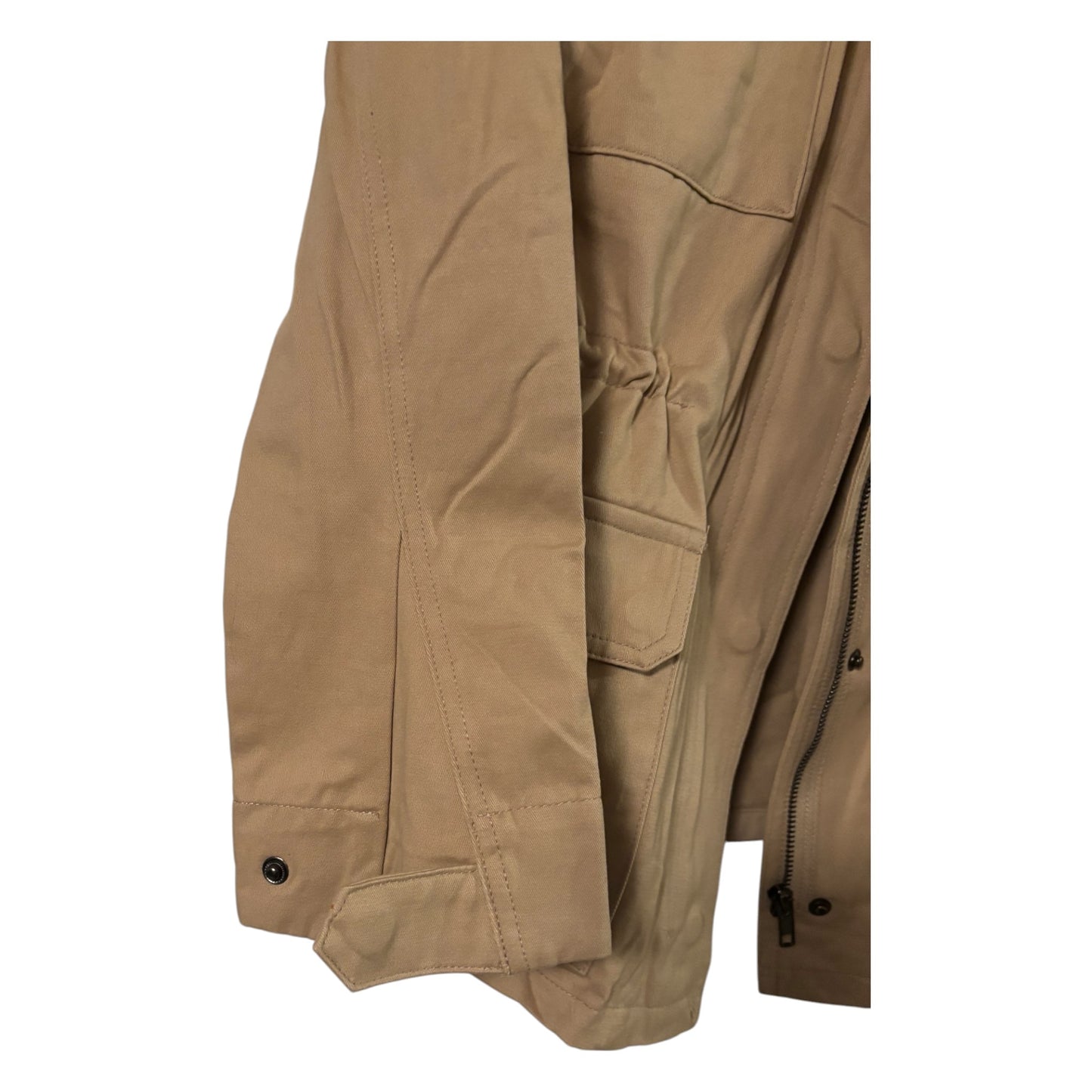 High Neck Jacket Light Khaki XS - New Women's Outerwear