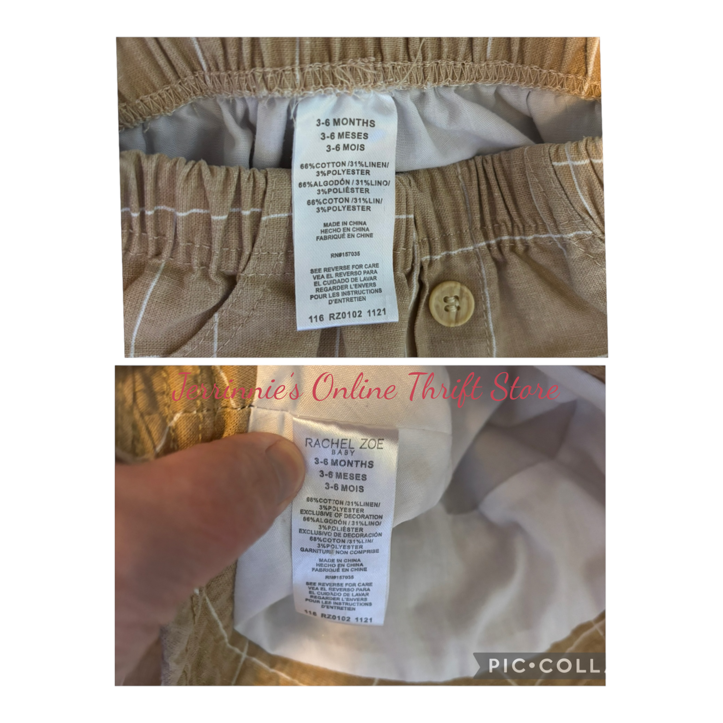 Rachel Zoe Baby Outfit Set 3-6 month