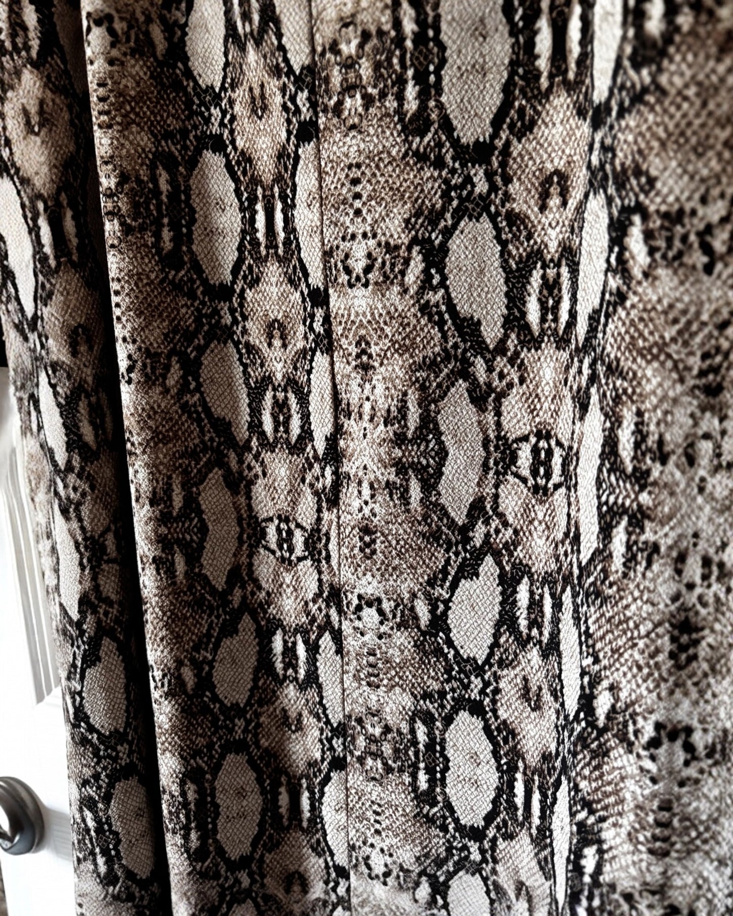 Snakeskin Print Maxi Slip Dress - 3XL