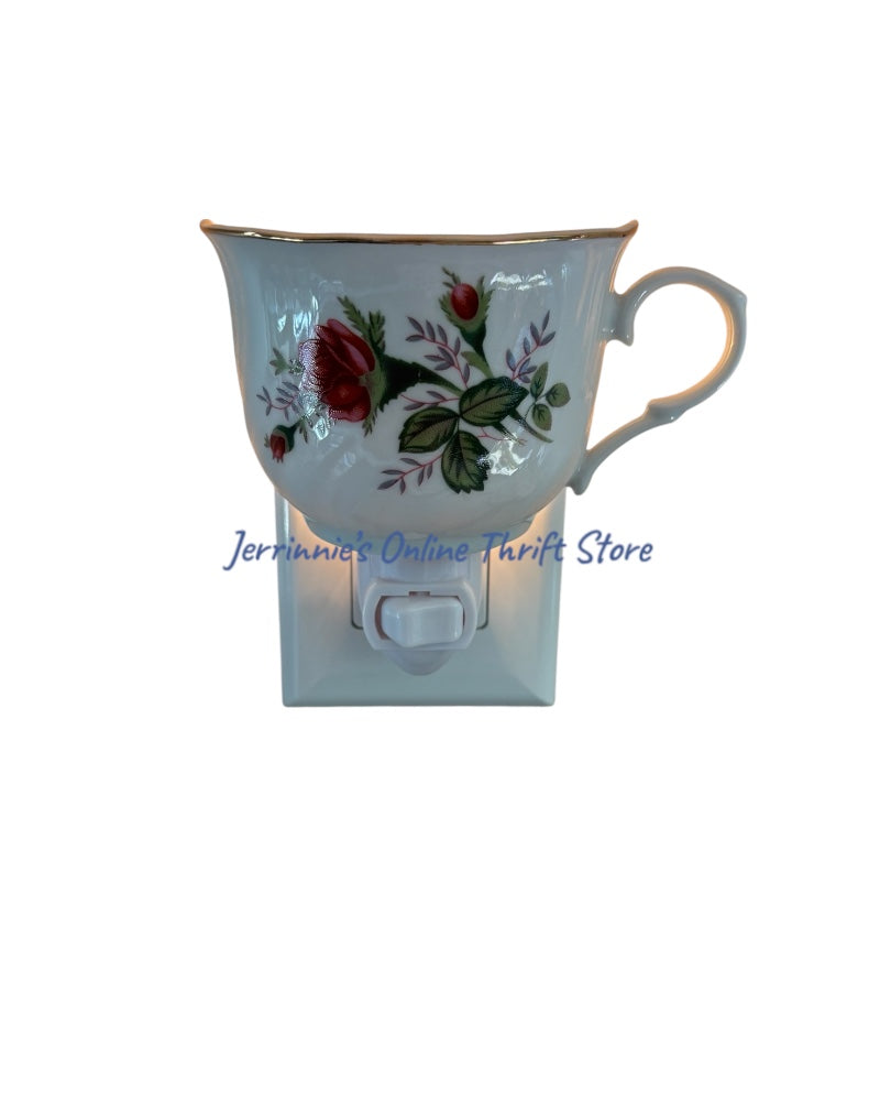 Victorian Rose Night Light Tea Cup