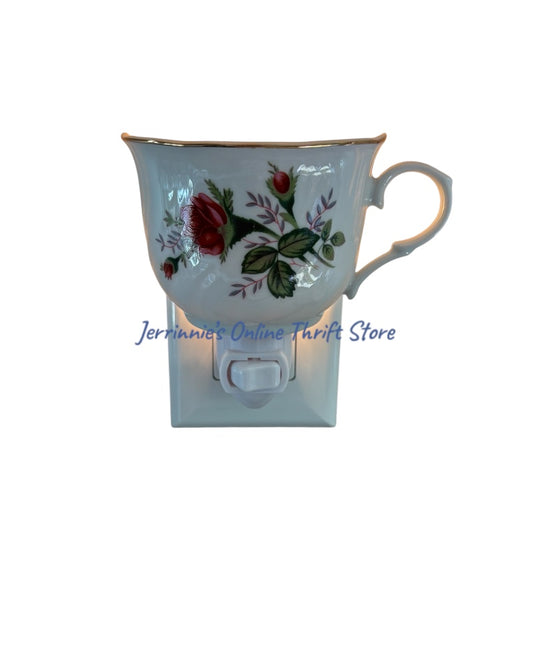 Victorian Rose Night Light Tea Cup