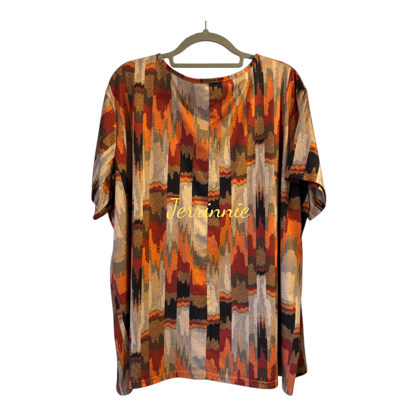 Multicolor Abstract Print Women's Top