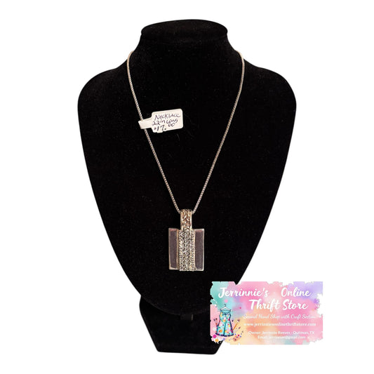 Braided Design Men's Dog Tag Pendant Necklace