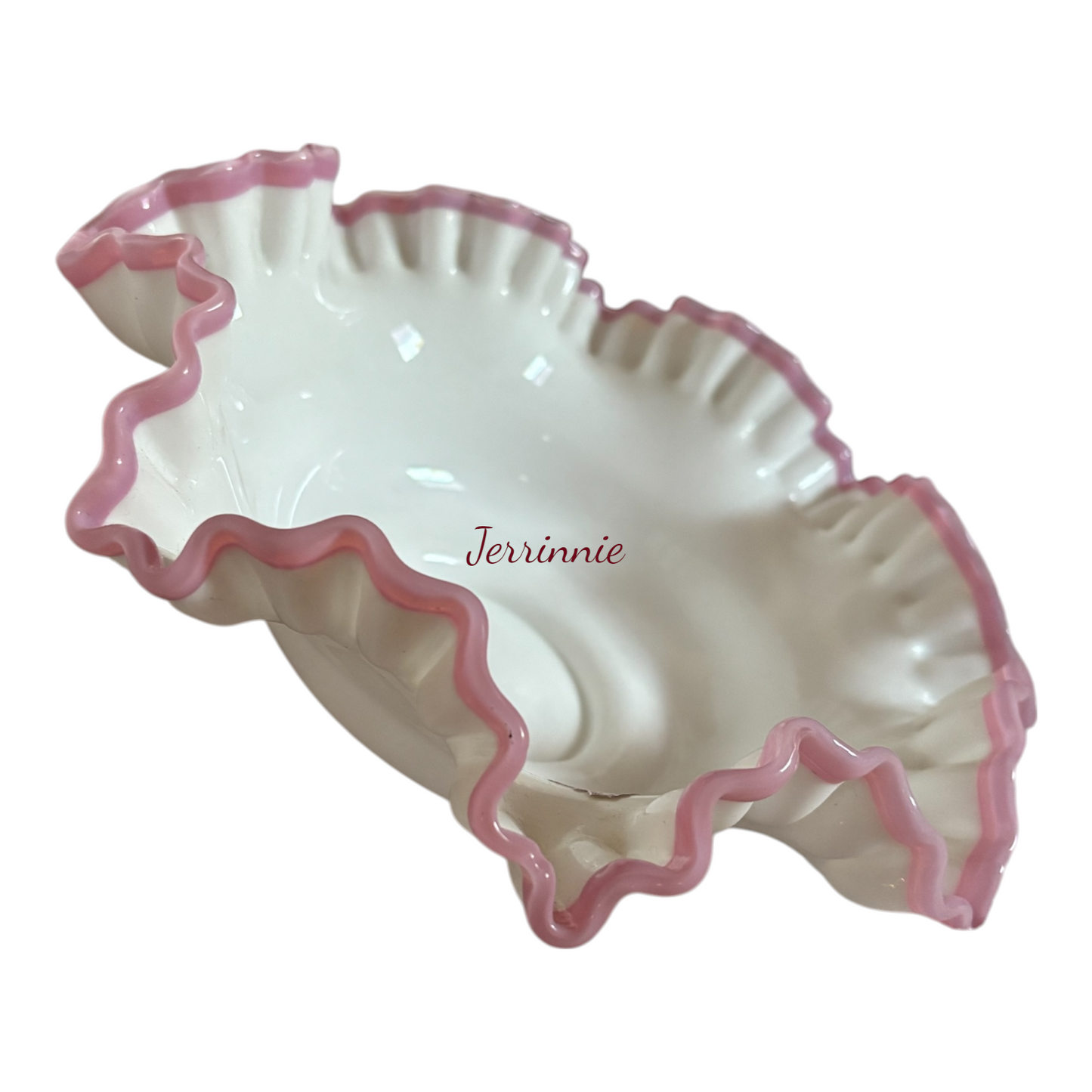 Fenton Opalescent Ruffled Bowl
