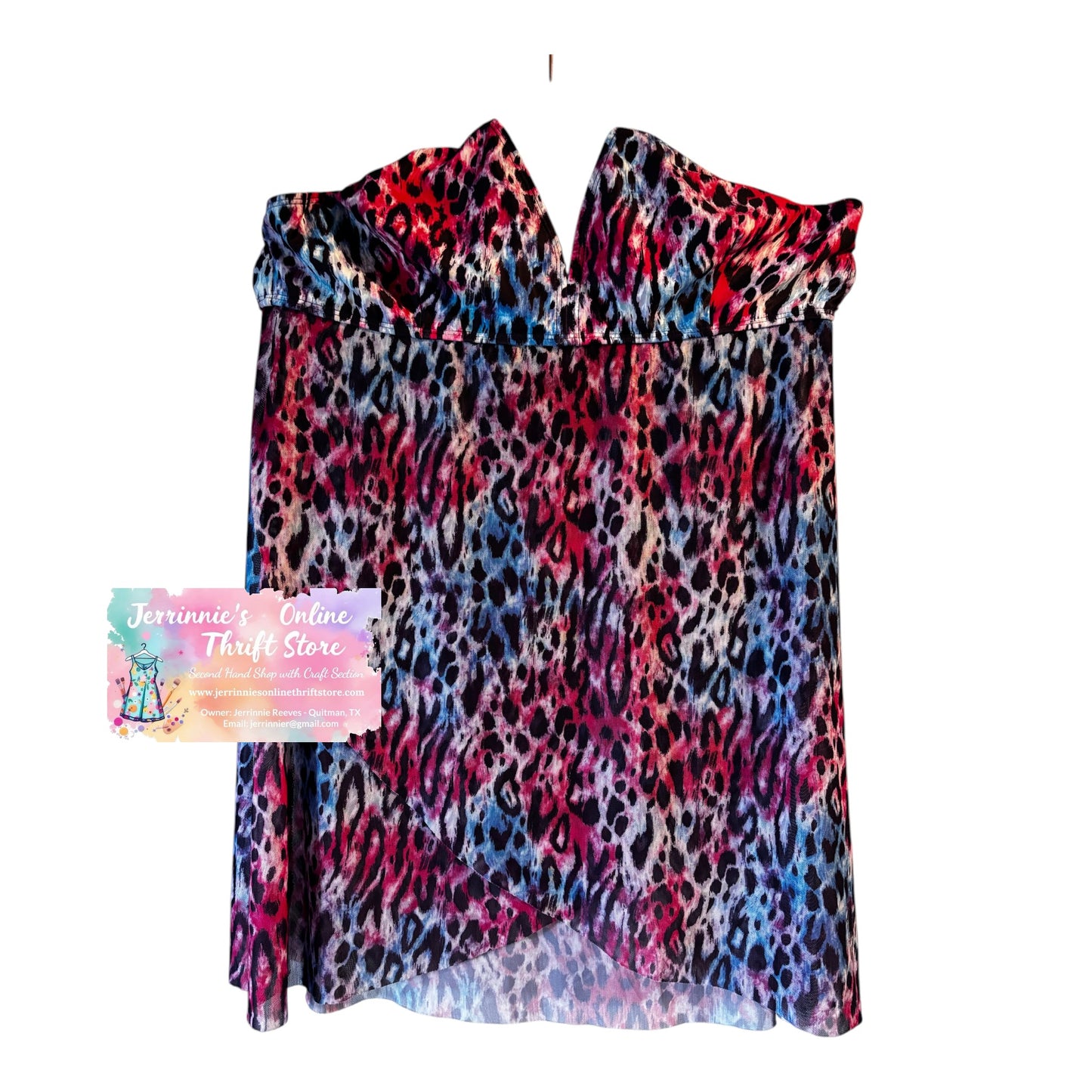 Animal Print Spaghetti Strap Cami Top – Multi-Color