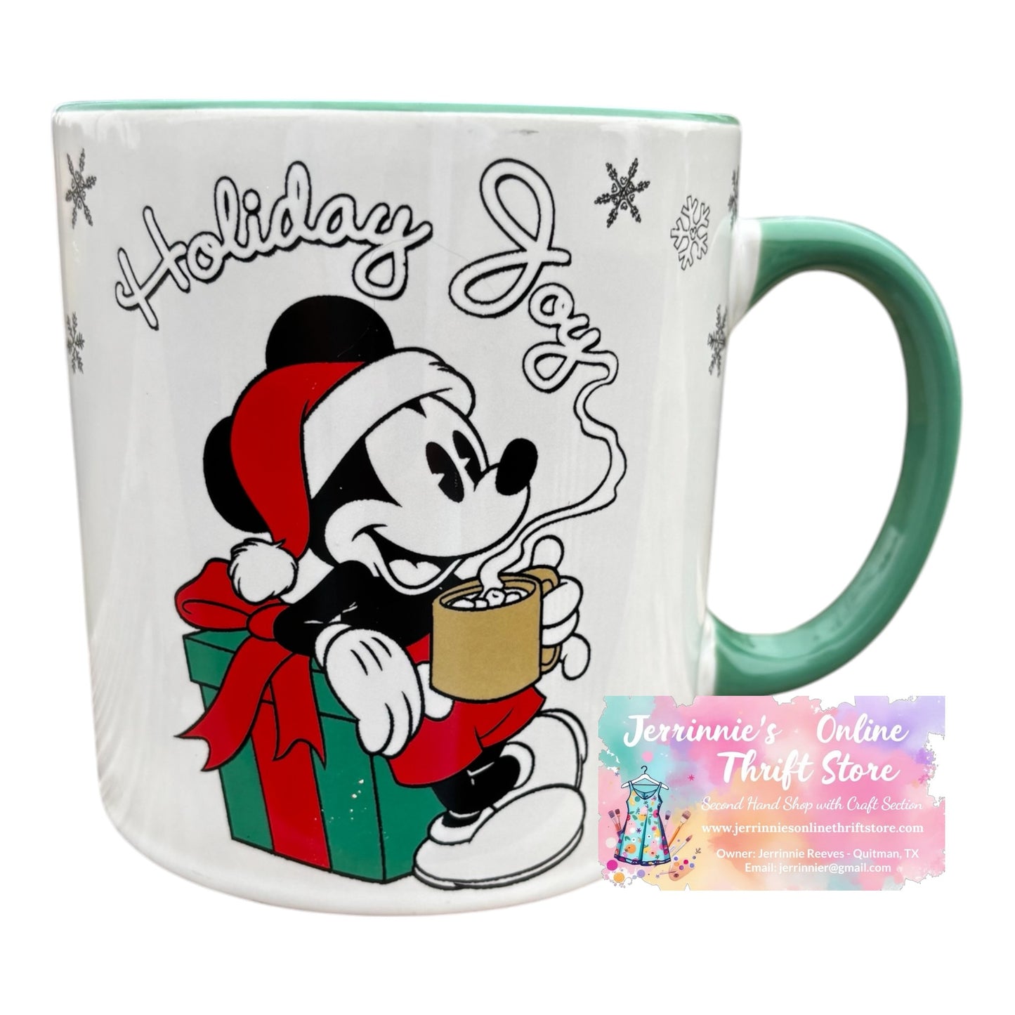 Disney Mickey Mouse "Holiday Joy" Christmas mug
