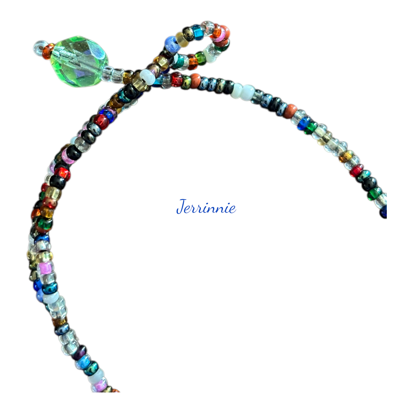 Multicolored Hand Beaded Necklace B2026