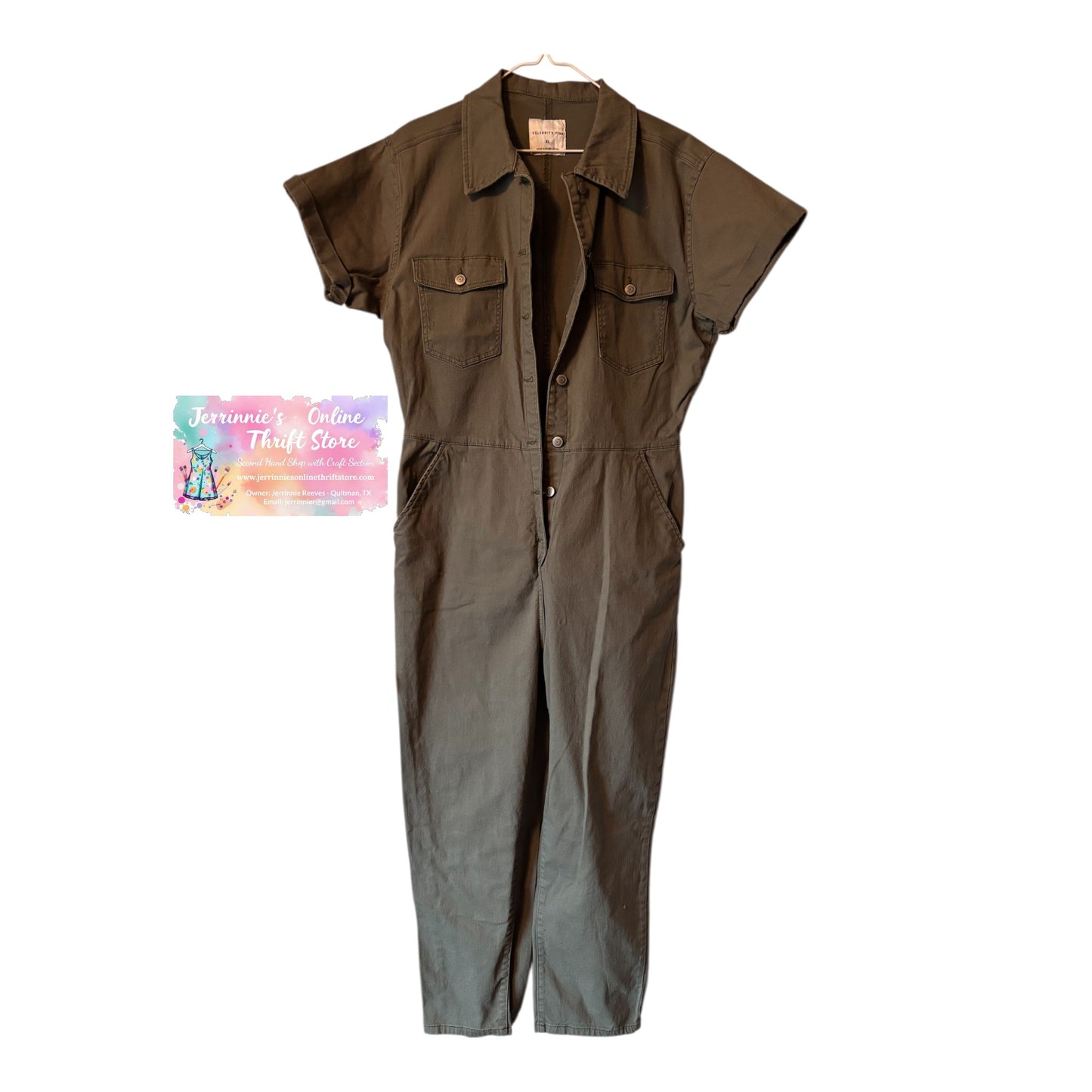 Celebrity Green Jumpsuit XL for Women