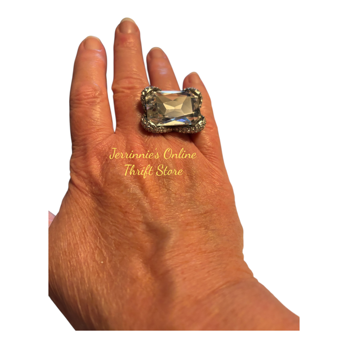 Oversized Ring Silver Plated Ring