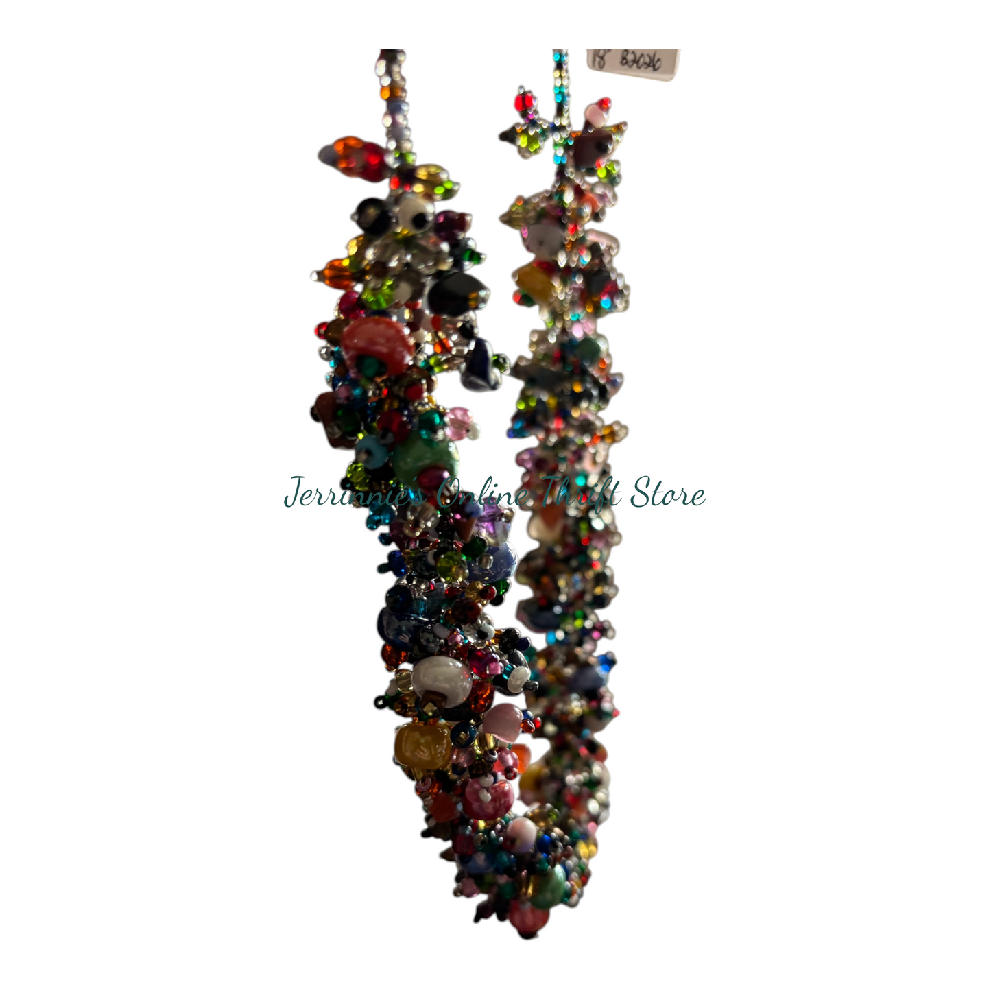 Multicolored Hand Beaded Necklace B2026