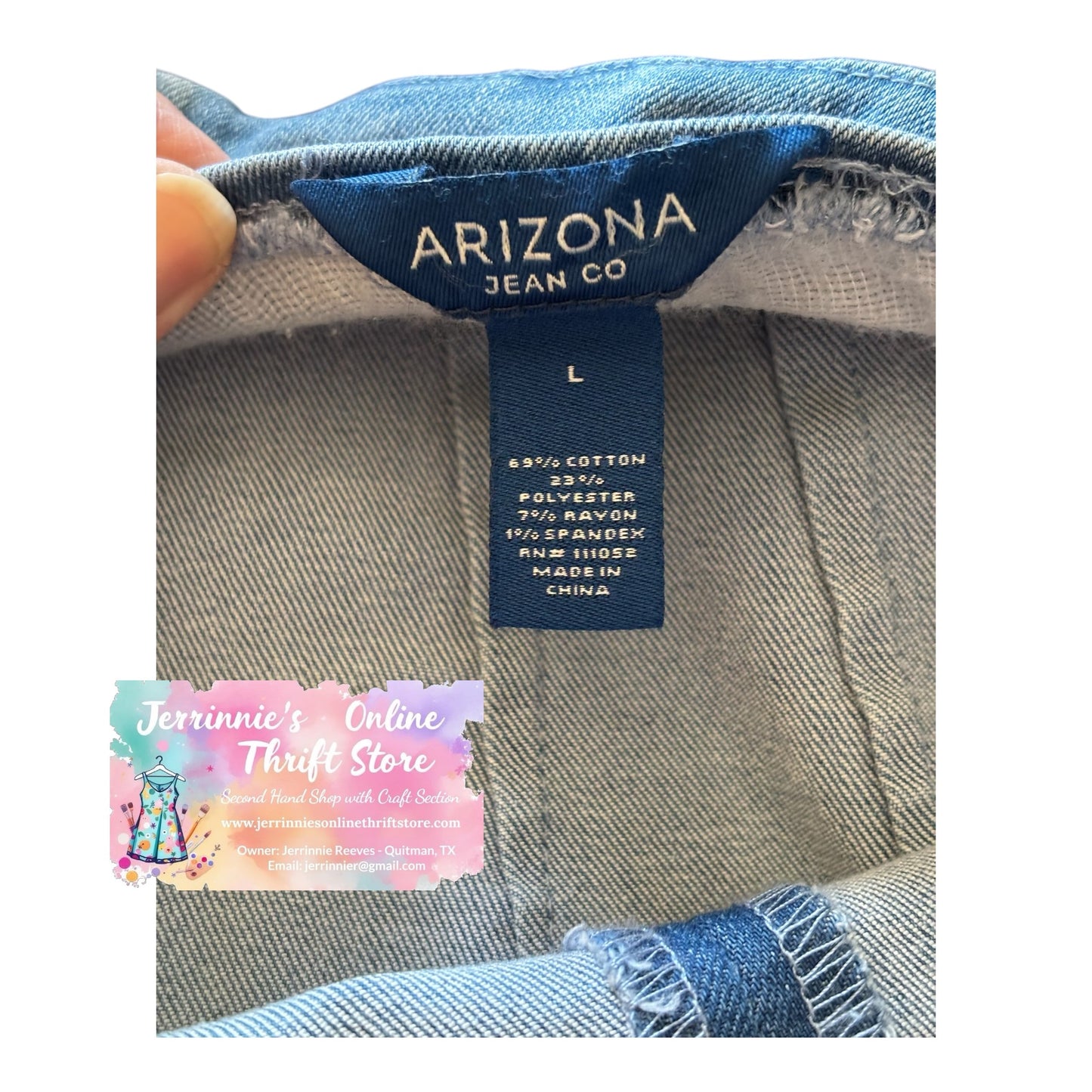 Arizona Blue Jean Skirt Size Large