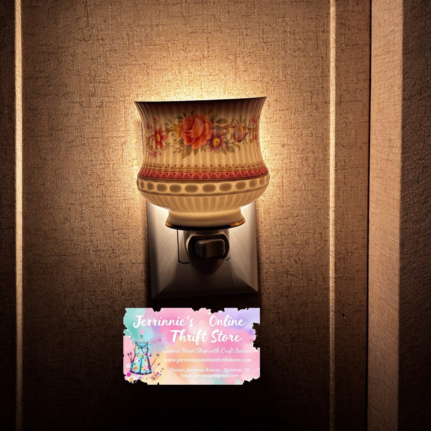 Vintage Queens China Teacup Night Light Sold As A Set