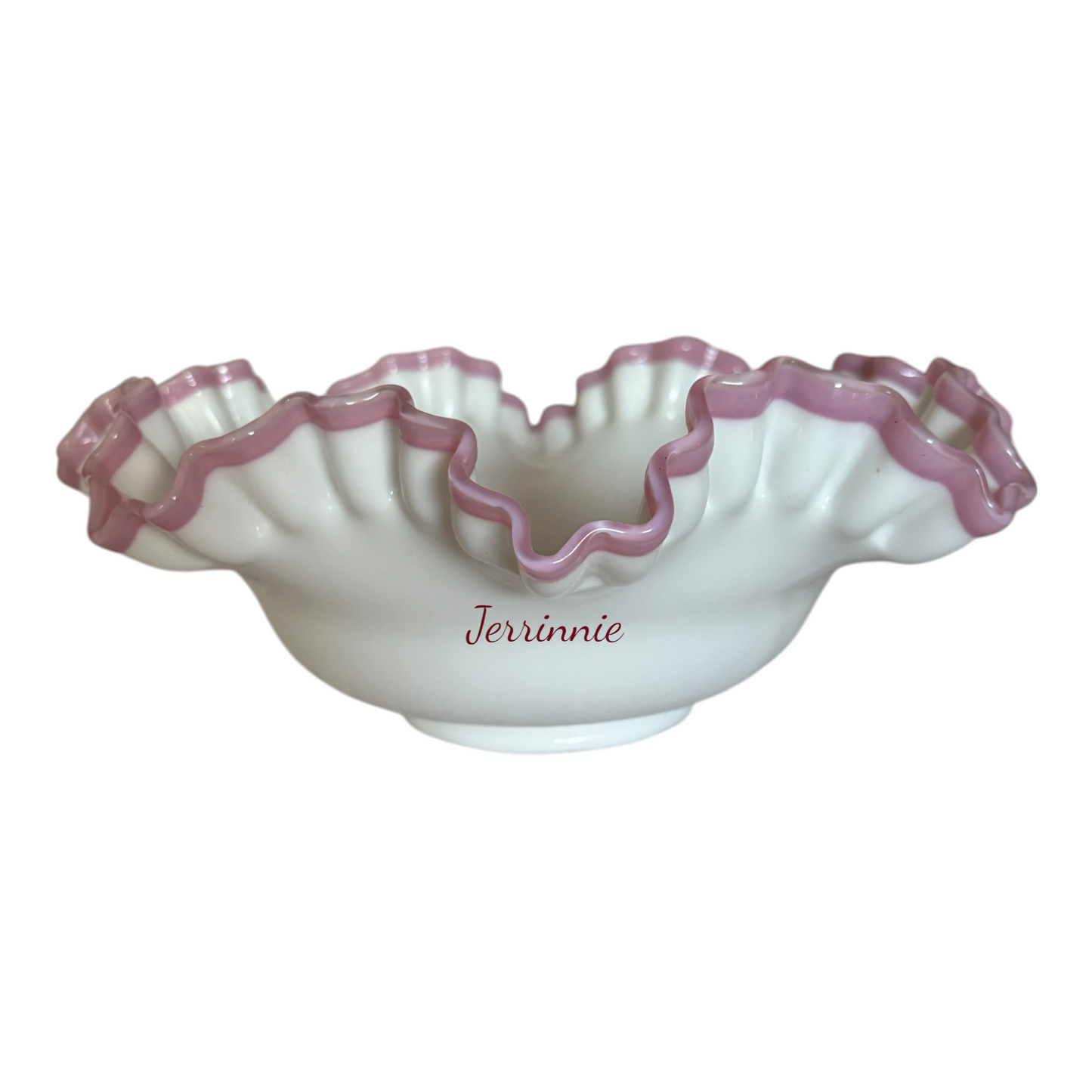 Fenton Opalescent Ruffled Bowl