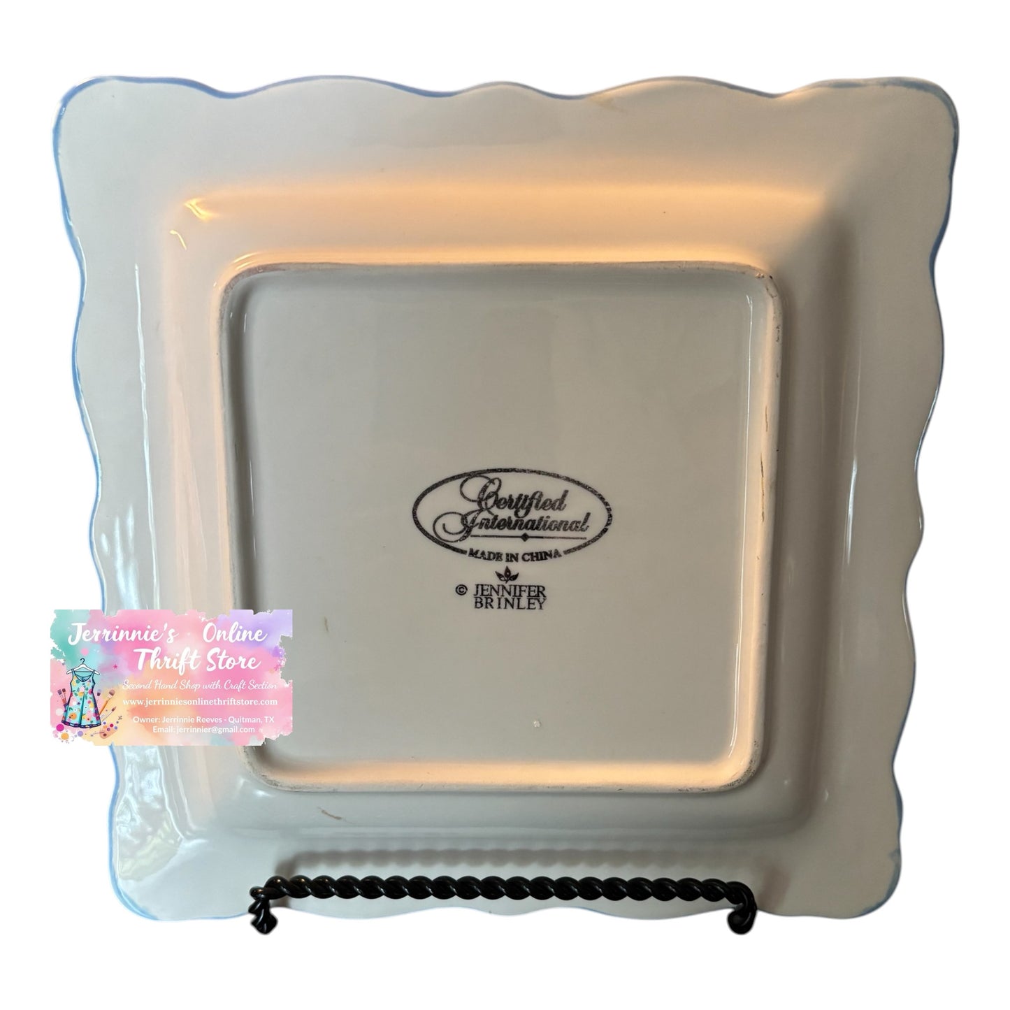 Certified International "Shopping Girl" Decorative Plate by Jennifer Brinley – 10x10