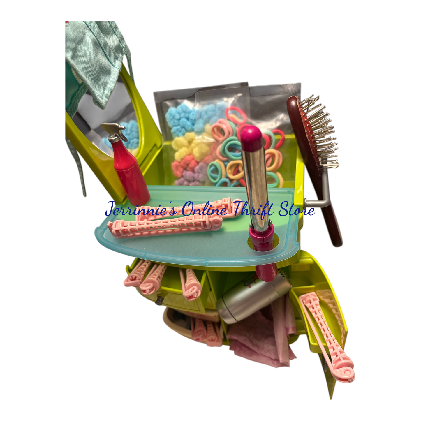 American Girl Salon Center Caddy and Accessories