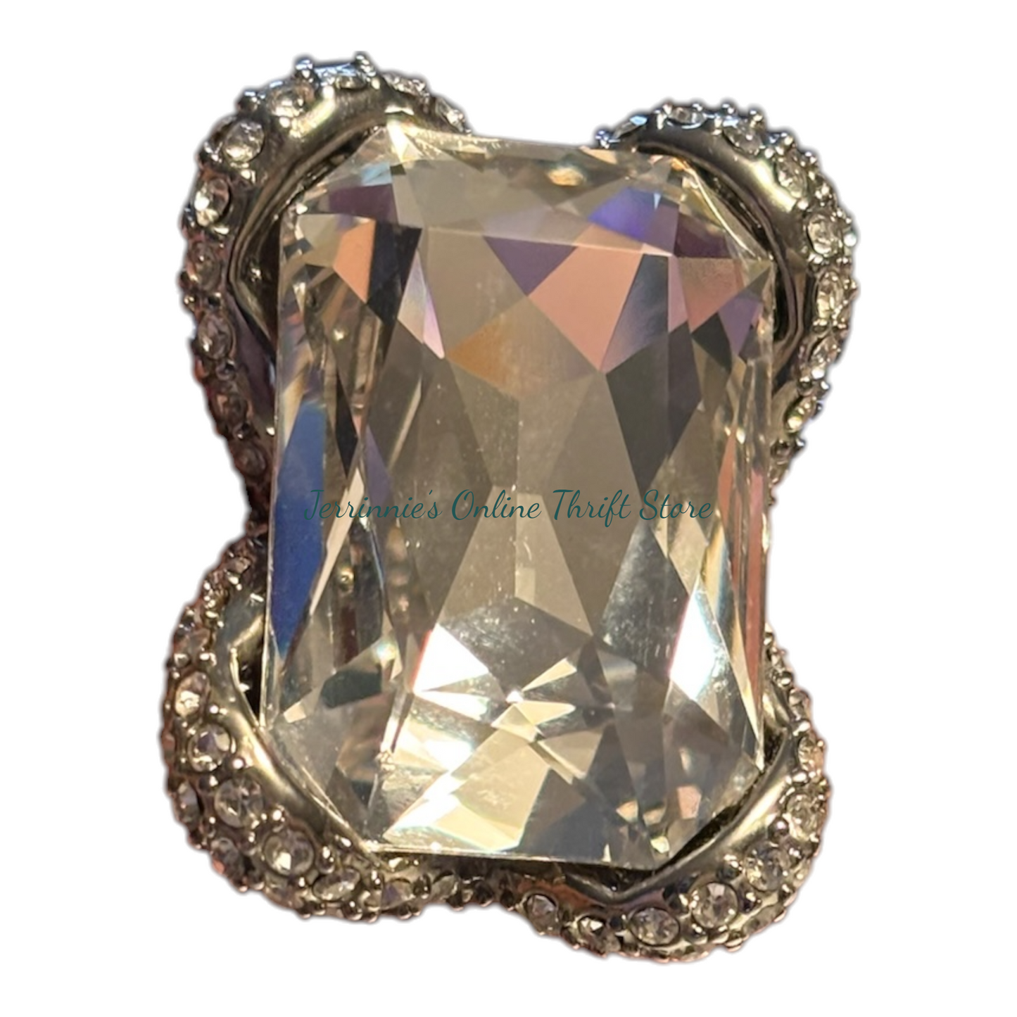 Oversized Ring Silver Plated Ring