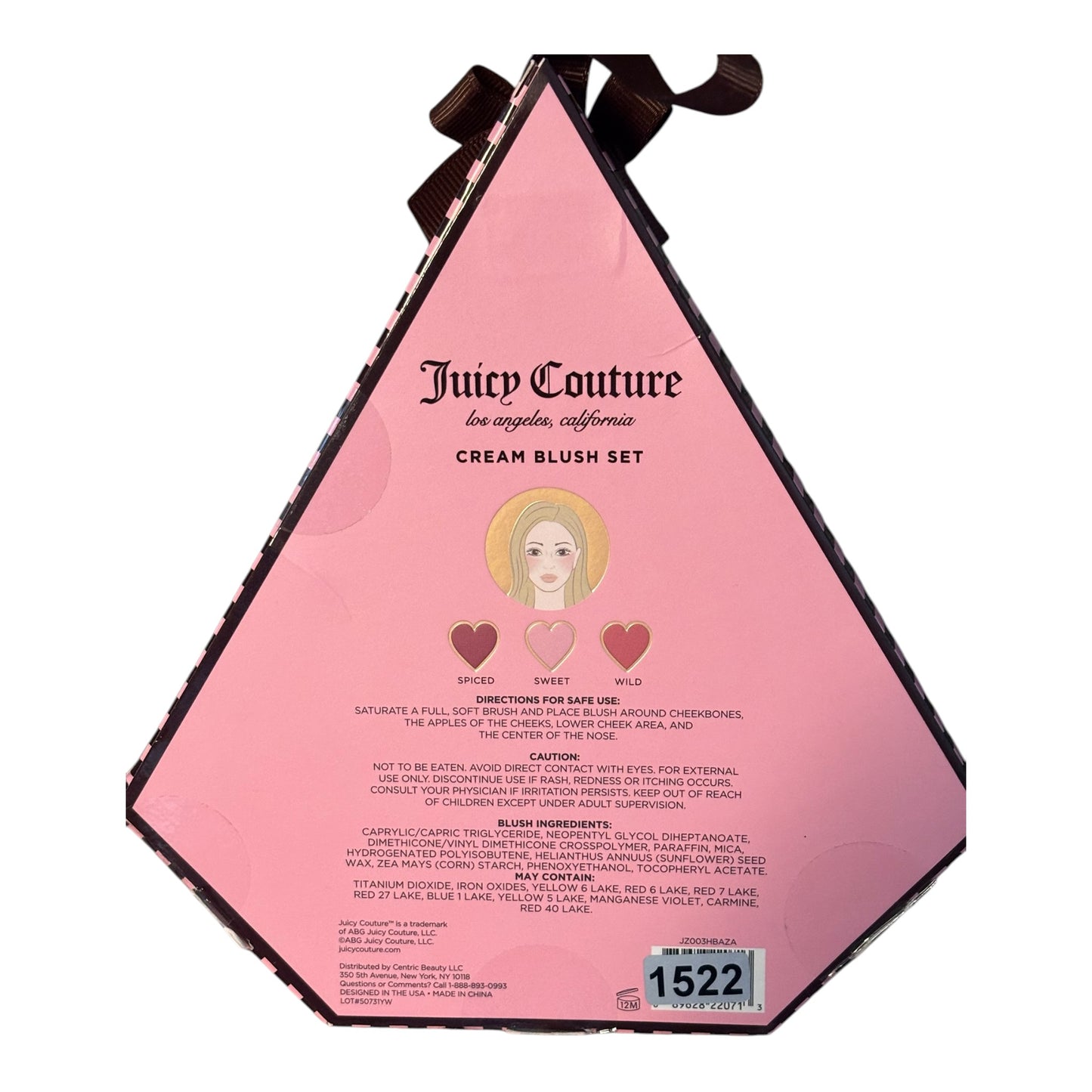 Juicy Couture Pink and Rose Cream Blush Set