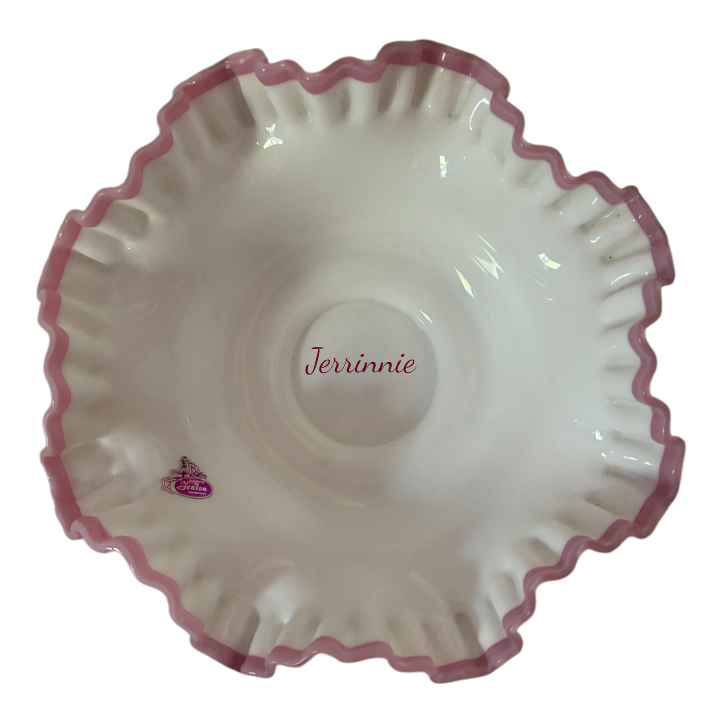 Fenton Opalescent Ruffled Bowl