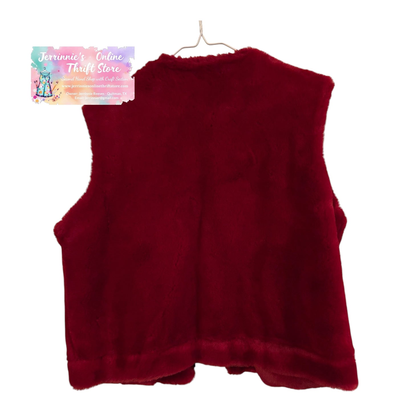 Furrocious Faux Fur By Princess Garment Limited Red Vest