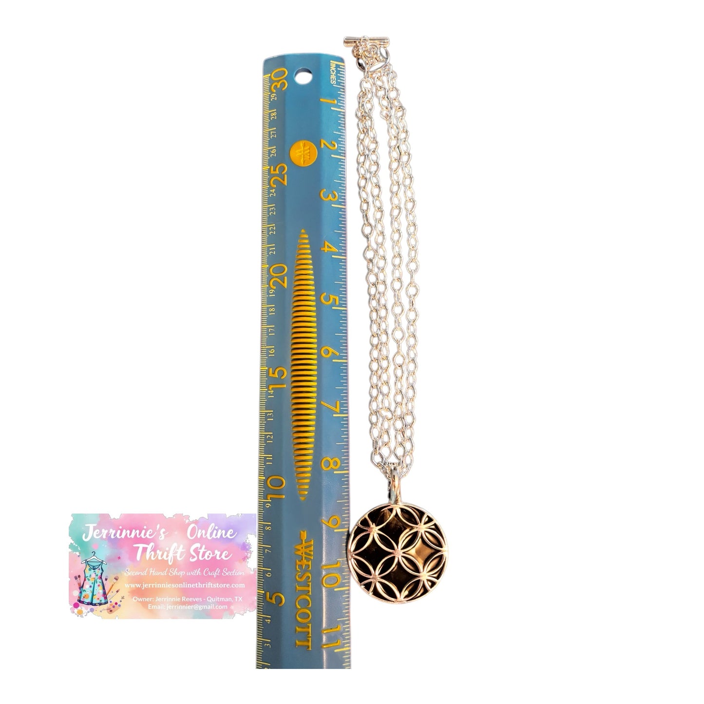 Double stranded Necklace and Reversible Pendant Earring Set