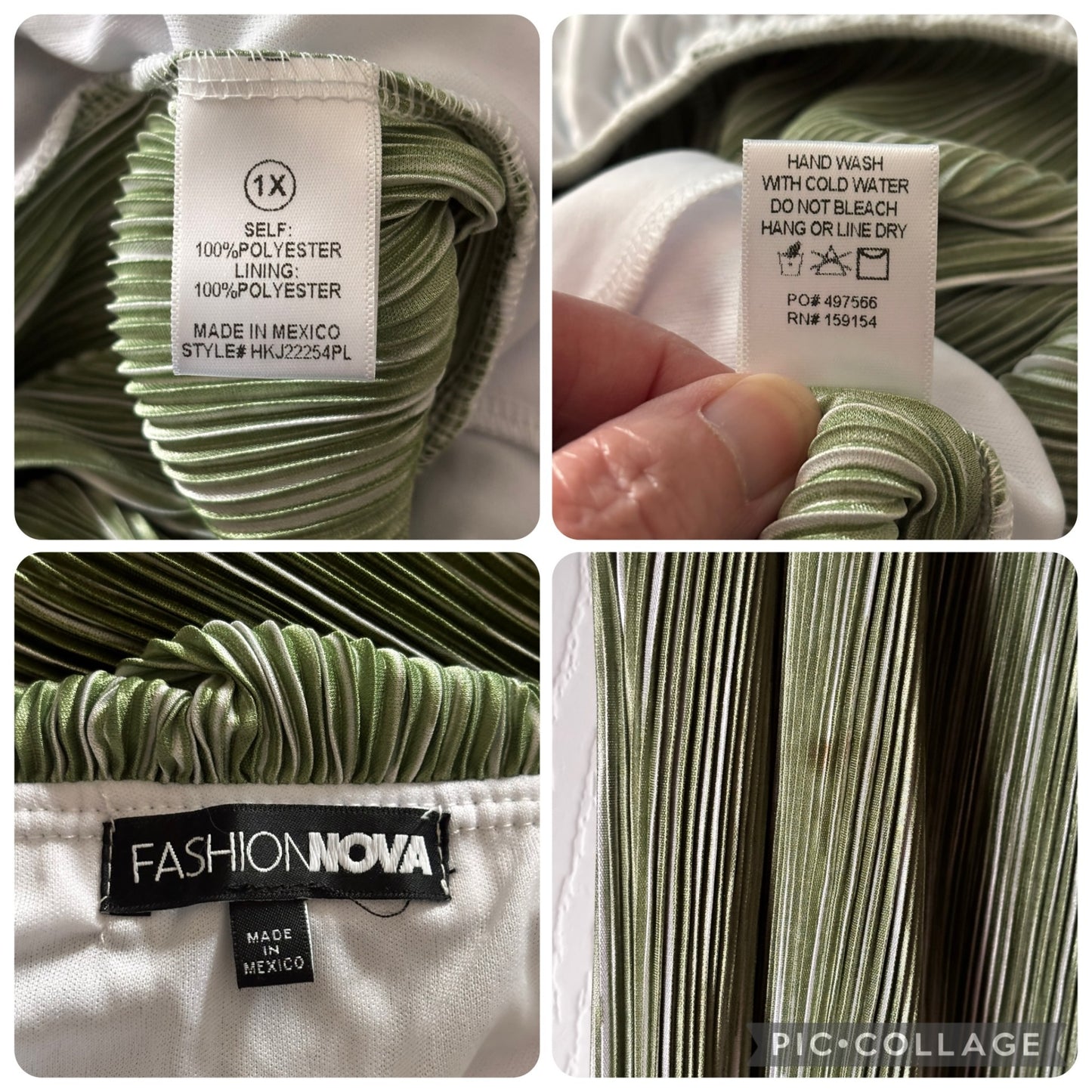 Fashion Nova Olive Pleated Off-Shoulder Jumpsuit | Size 1X