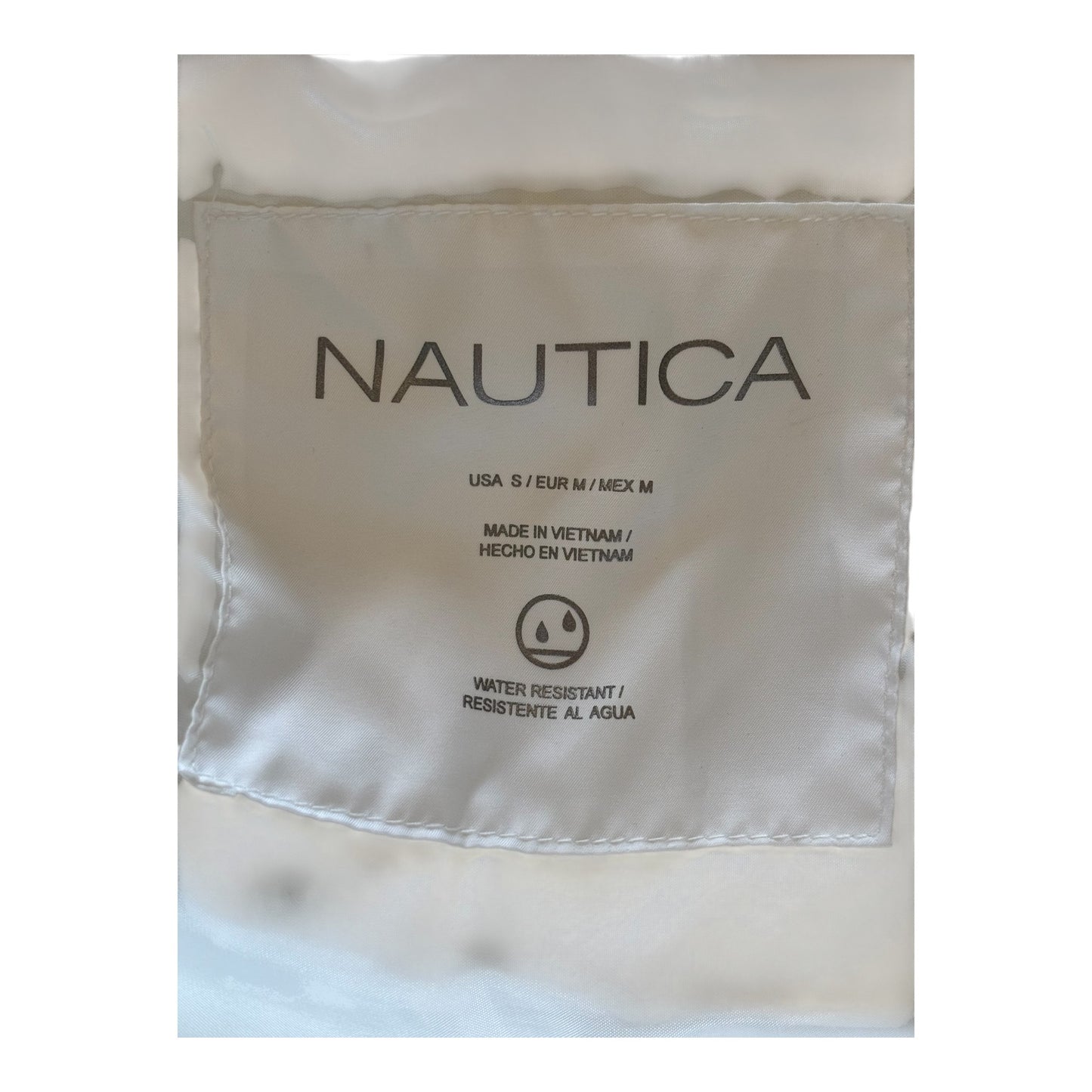 Nautica Puffer White Jacket Small