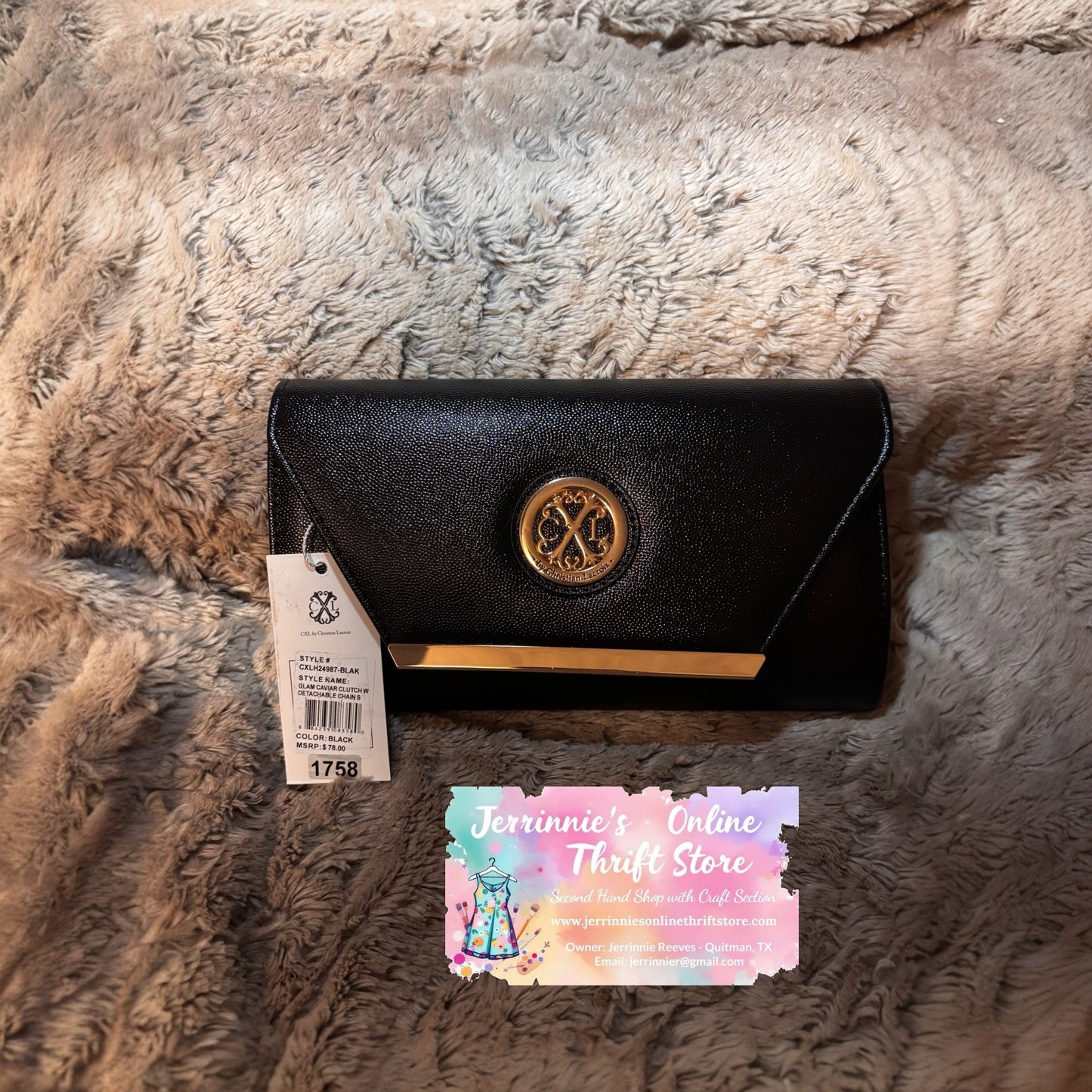 CXL by Christian Lacroix Glam Clutch Evening Bag