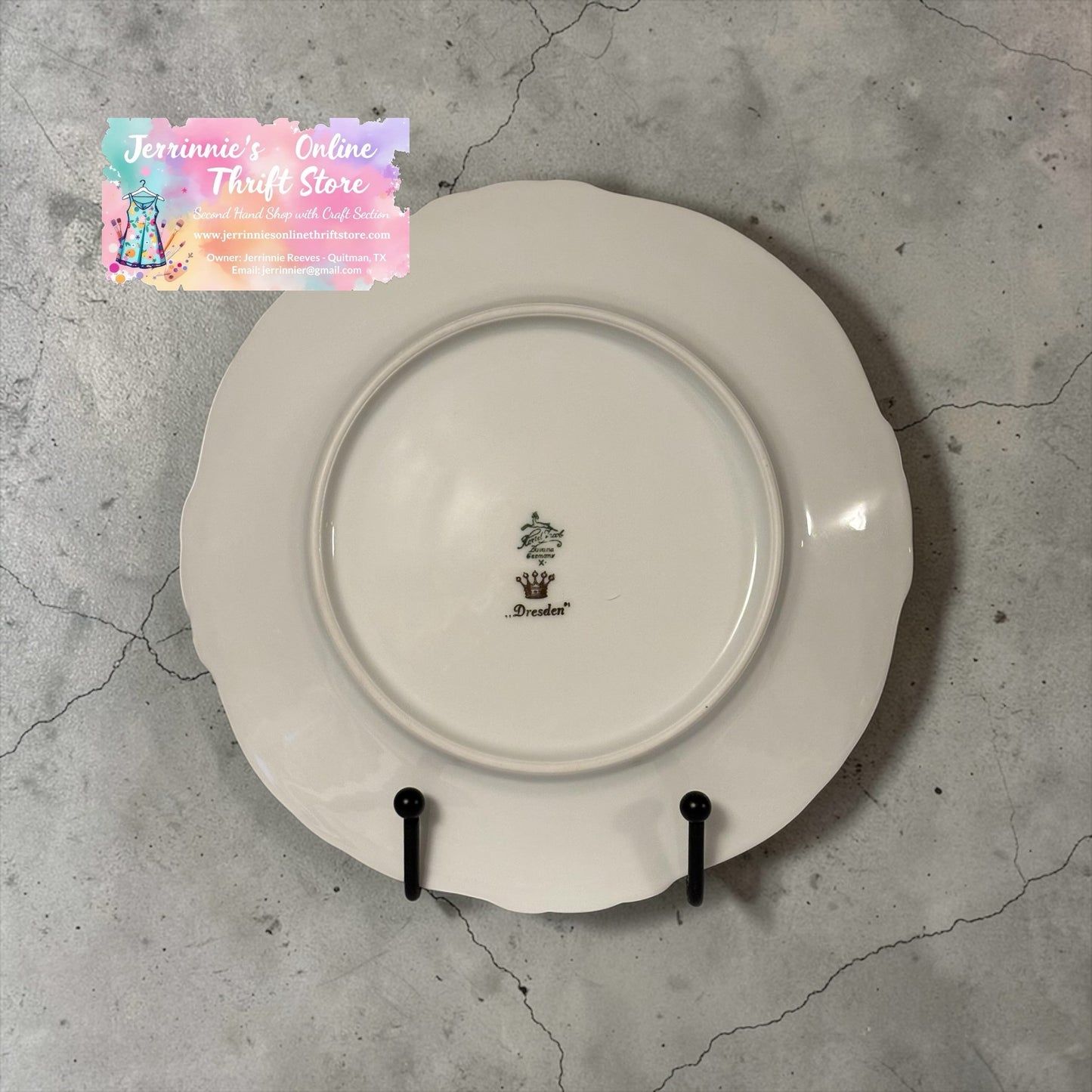 Vintage Hertel Jacob Bavaria Dresden Salad Plate
