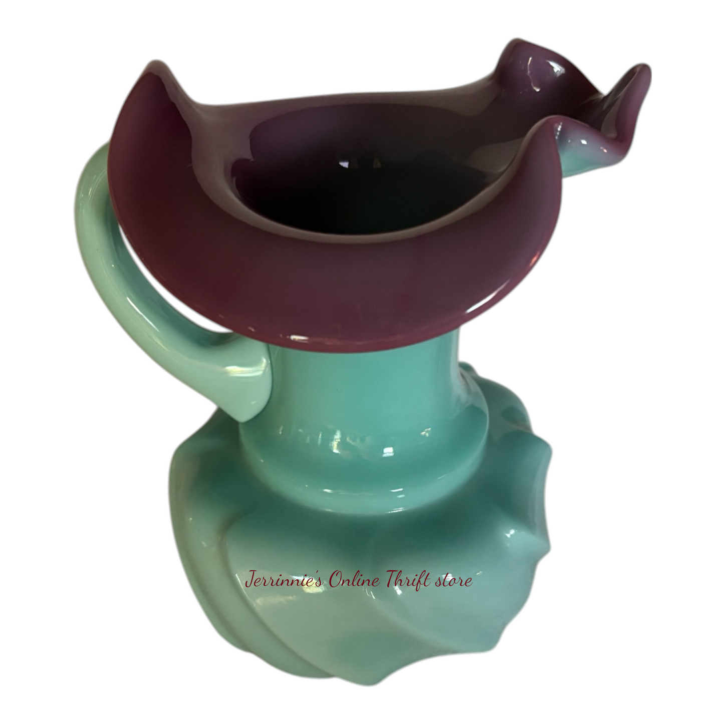 Fenton Cased Glass Pitcher