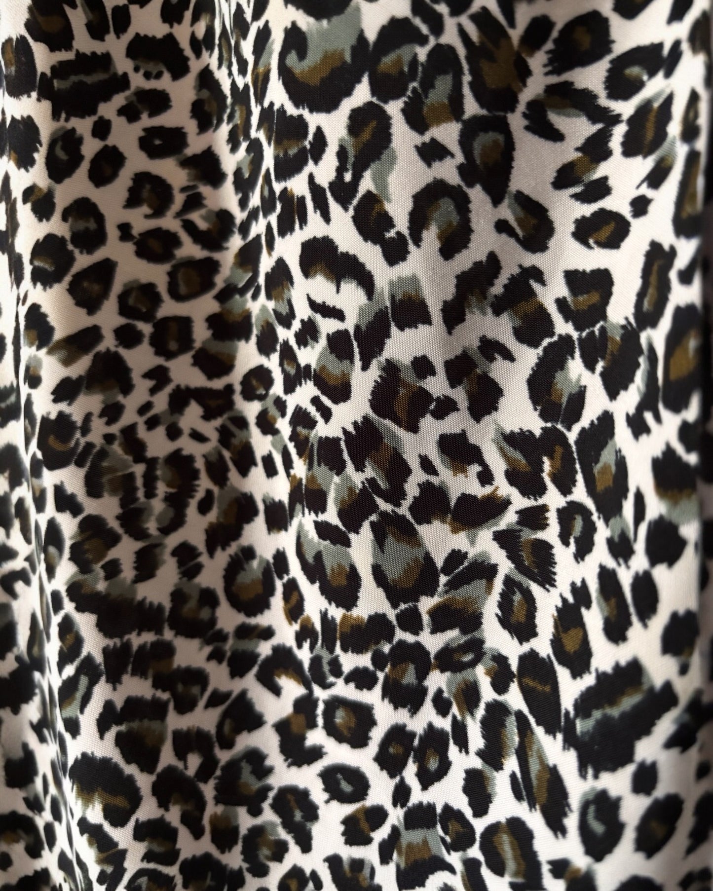 Double Take Leopard Print Midi Skirt 2X