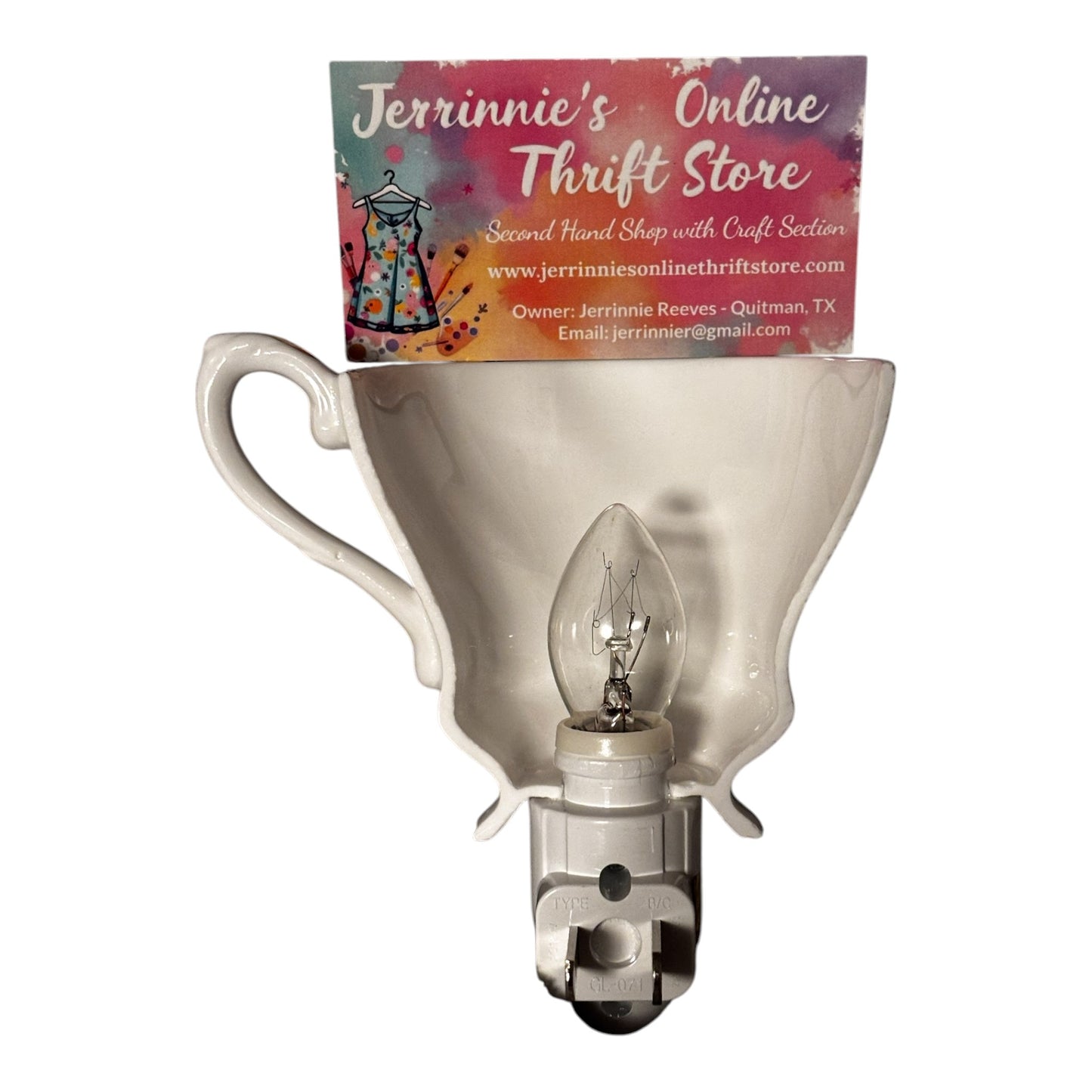 Elizabethan Fine Bone China Red Rose Tea Cup Night Light