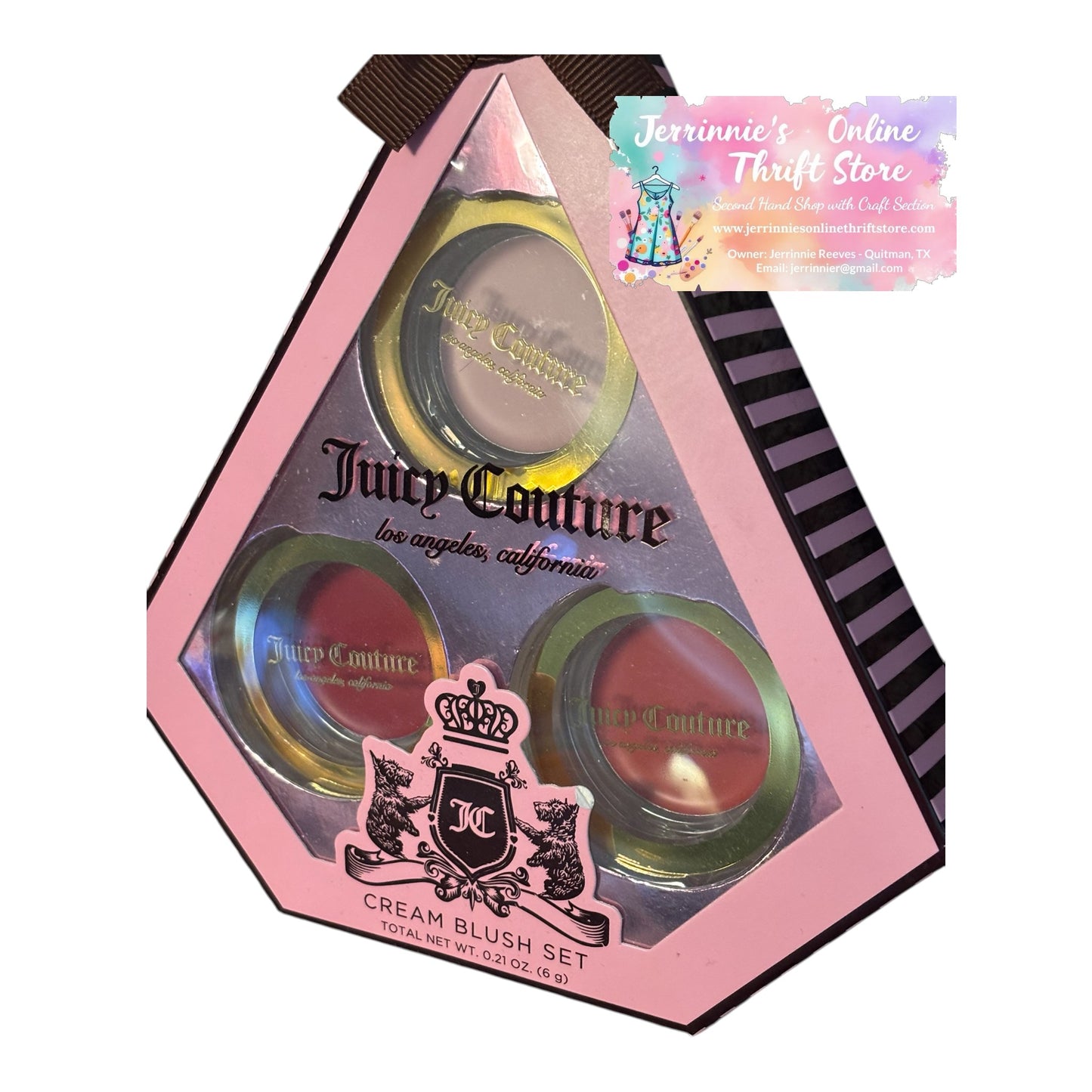 Juicy Couture Pink and Rose Cream Blush Set
