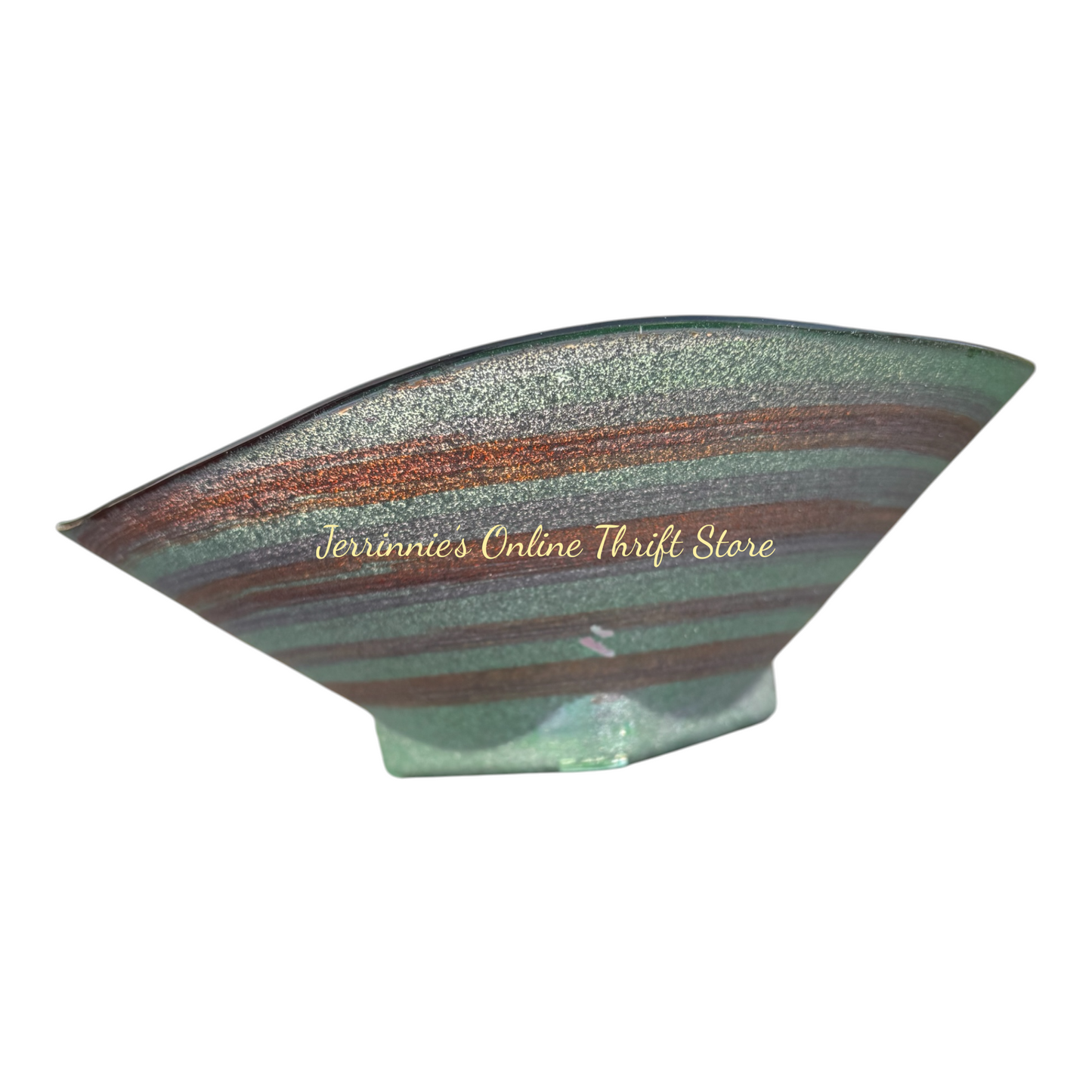 Hand-Blown Art Glass Bowl