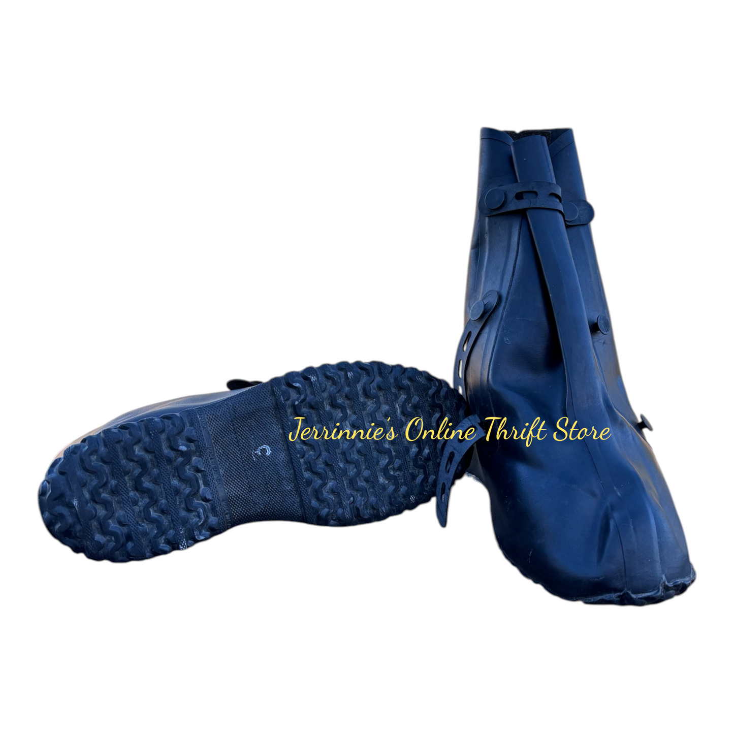 Black Rubber Military Overboots