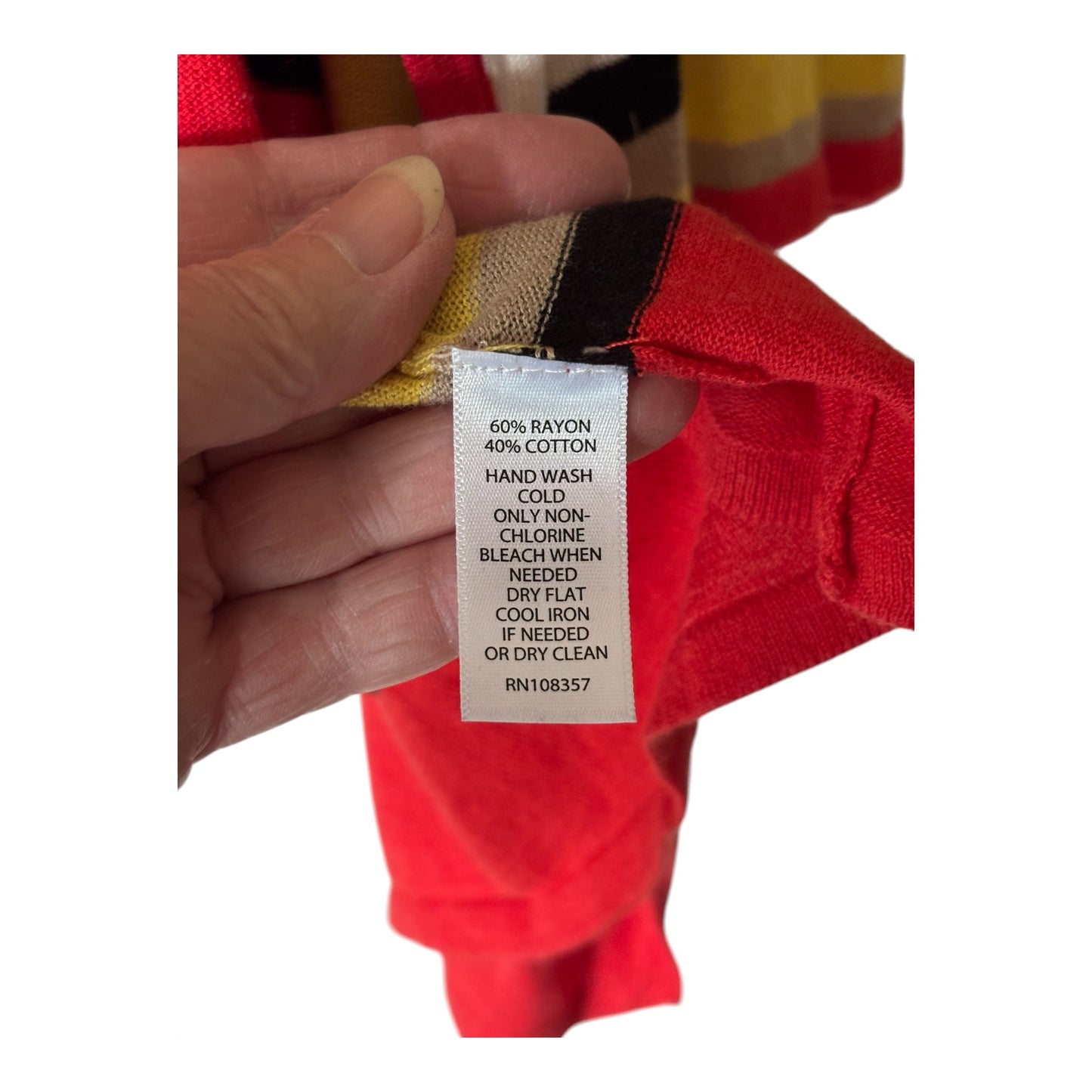 Willi Smith Cardigan Women L Open Front Cotton