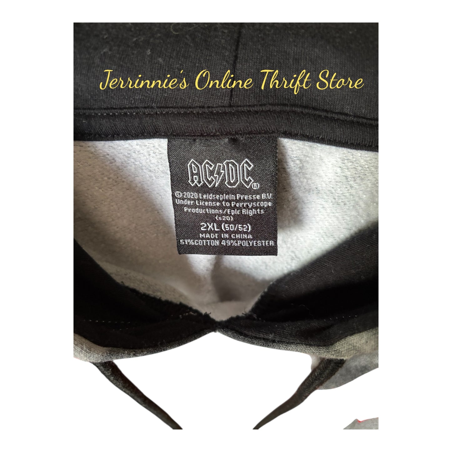 AC/DC Sweatshirt W/Hoodie Angus Young