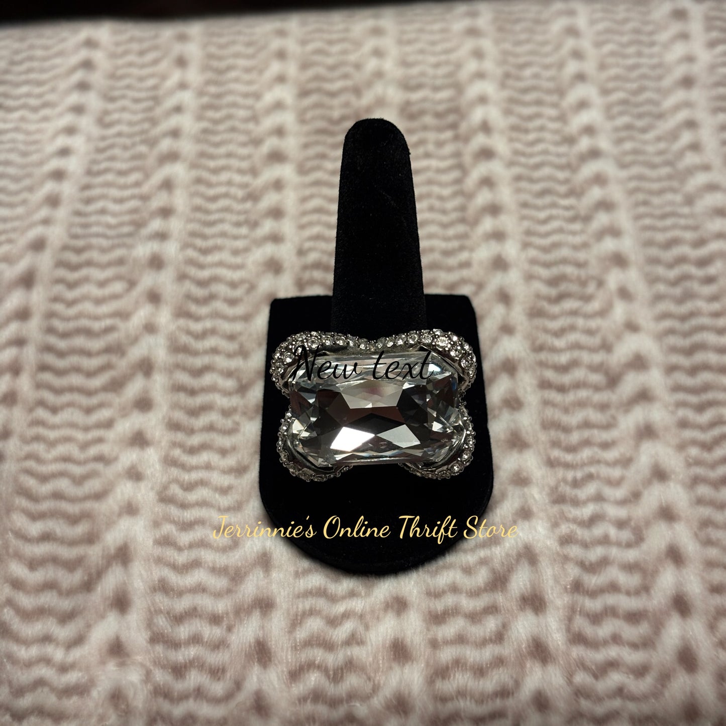Oversized Ring Silver Plated Ring