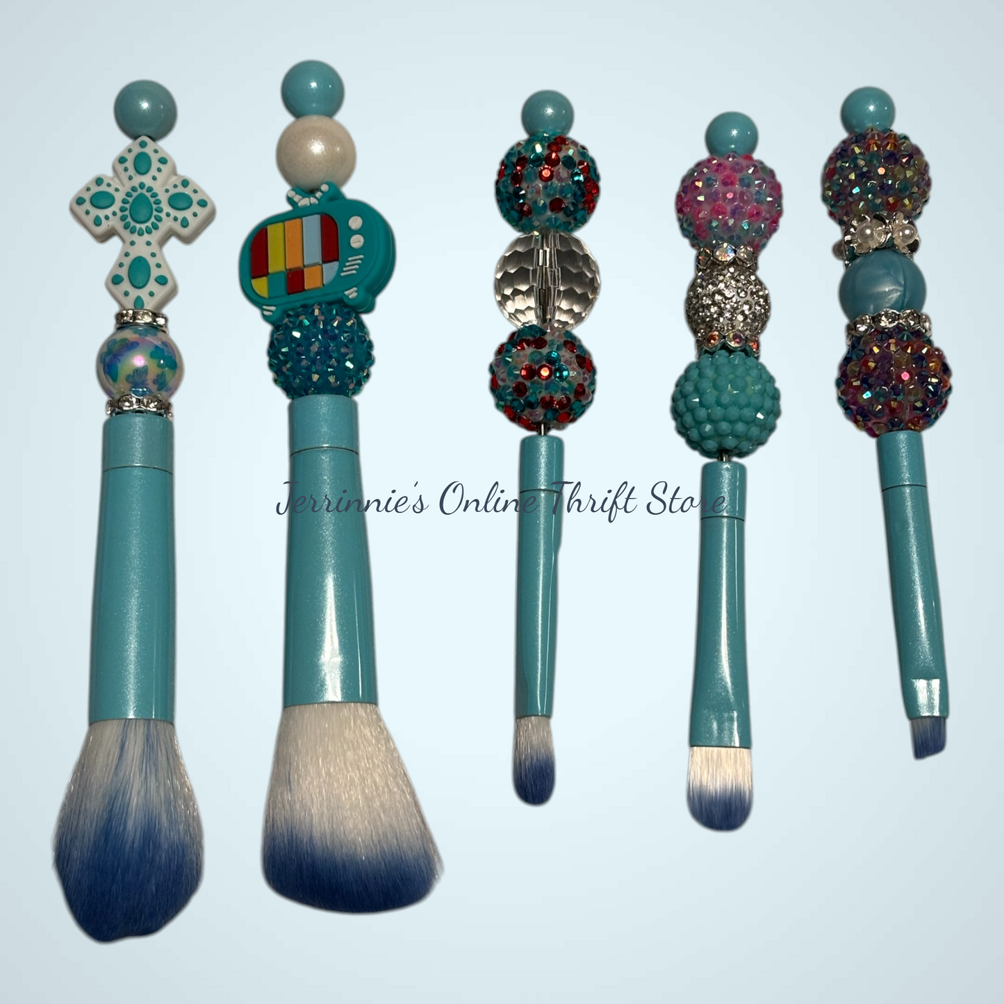 Custom Bling Makeup Brush Set - Glamorous & Professional