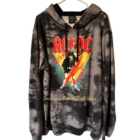 AC/DC Sweatshirt W/Hoodie Angus Young