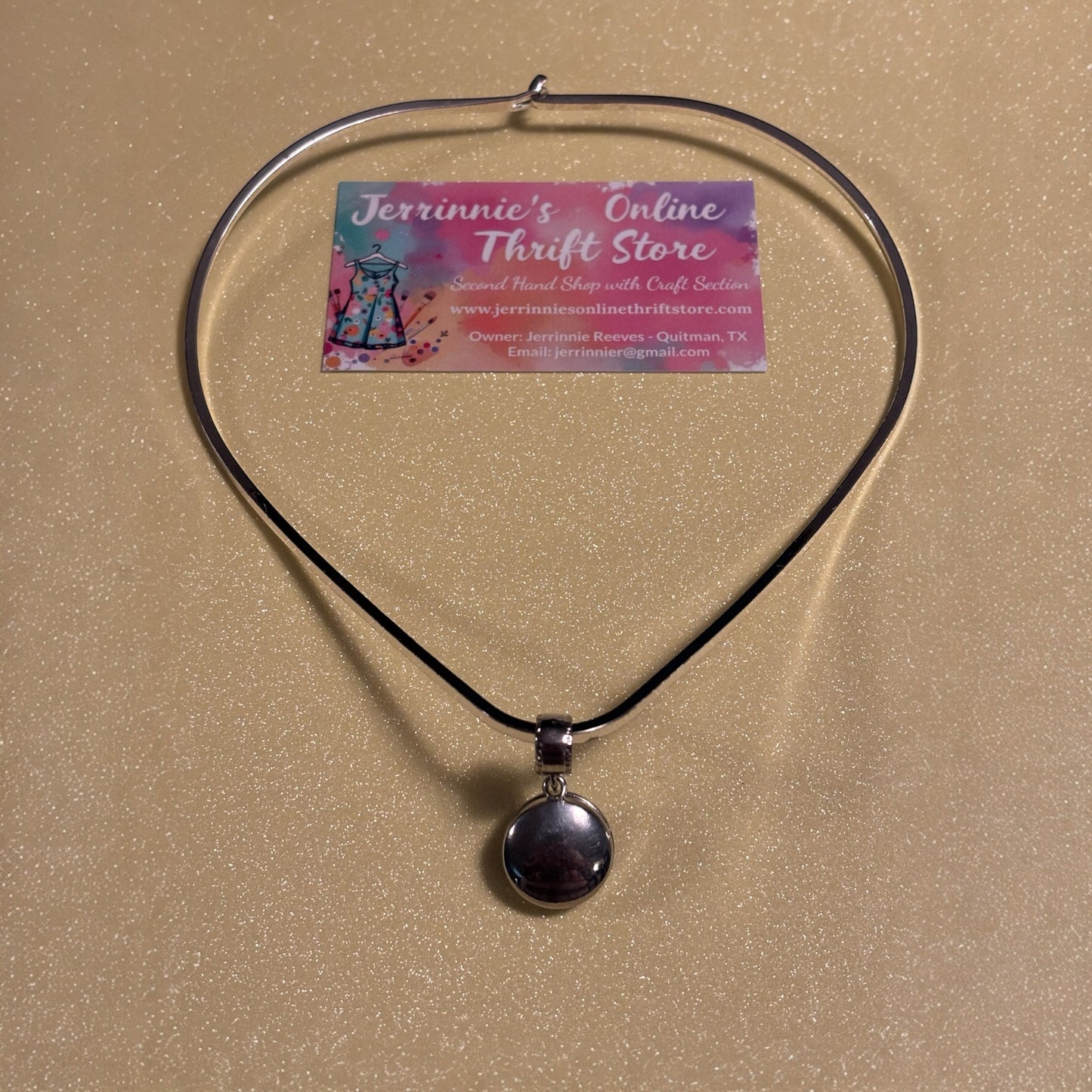 Vintage Wire Collar Necklace with Snap