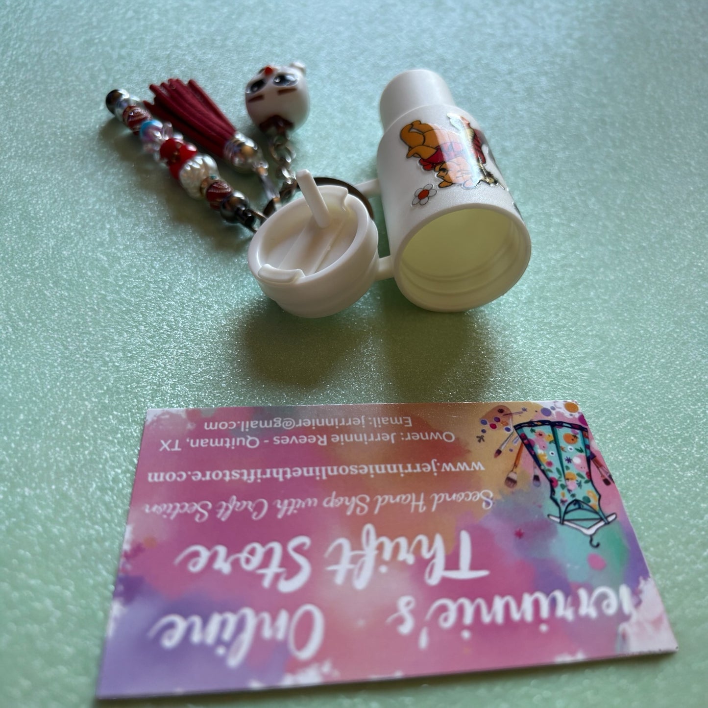 Winnie the Pooh & Friends Handmade Mini Tumbler Keychain